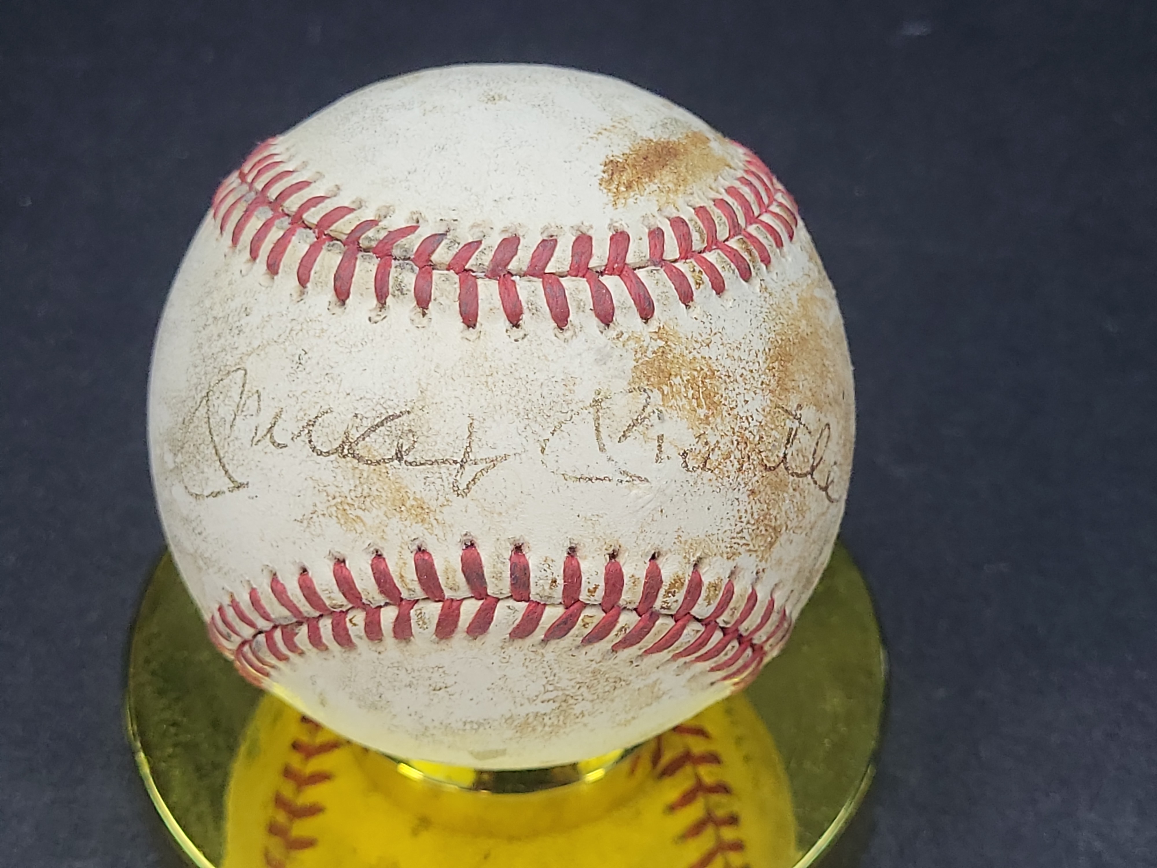 I03564 | Mickey Mantle Autographed Rawlings Official American League Baseball with JSA Letter of Authenticity