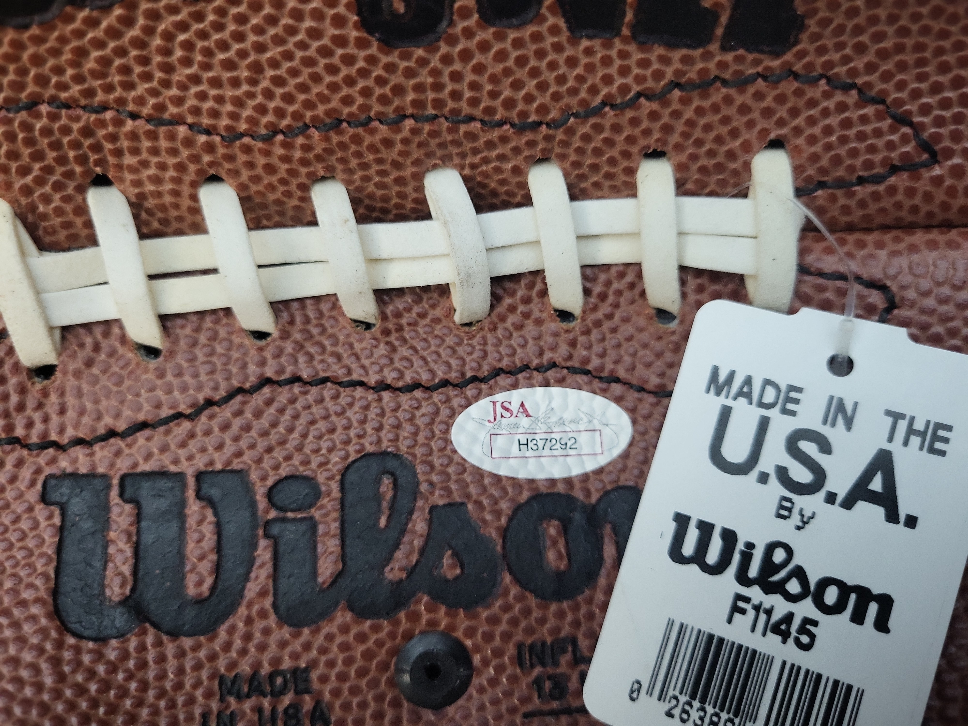 I03104 | John Elway Autographed Wilson Official NFL Pro Pattern Football with JSA Authentication