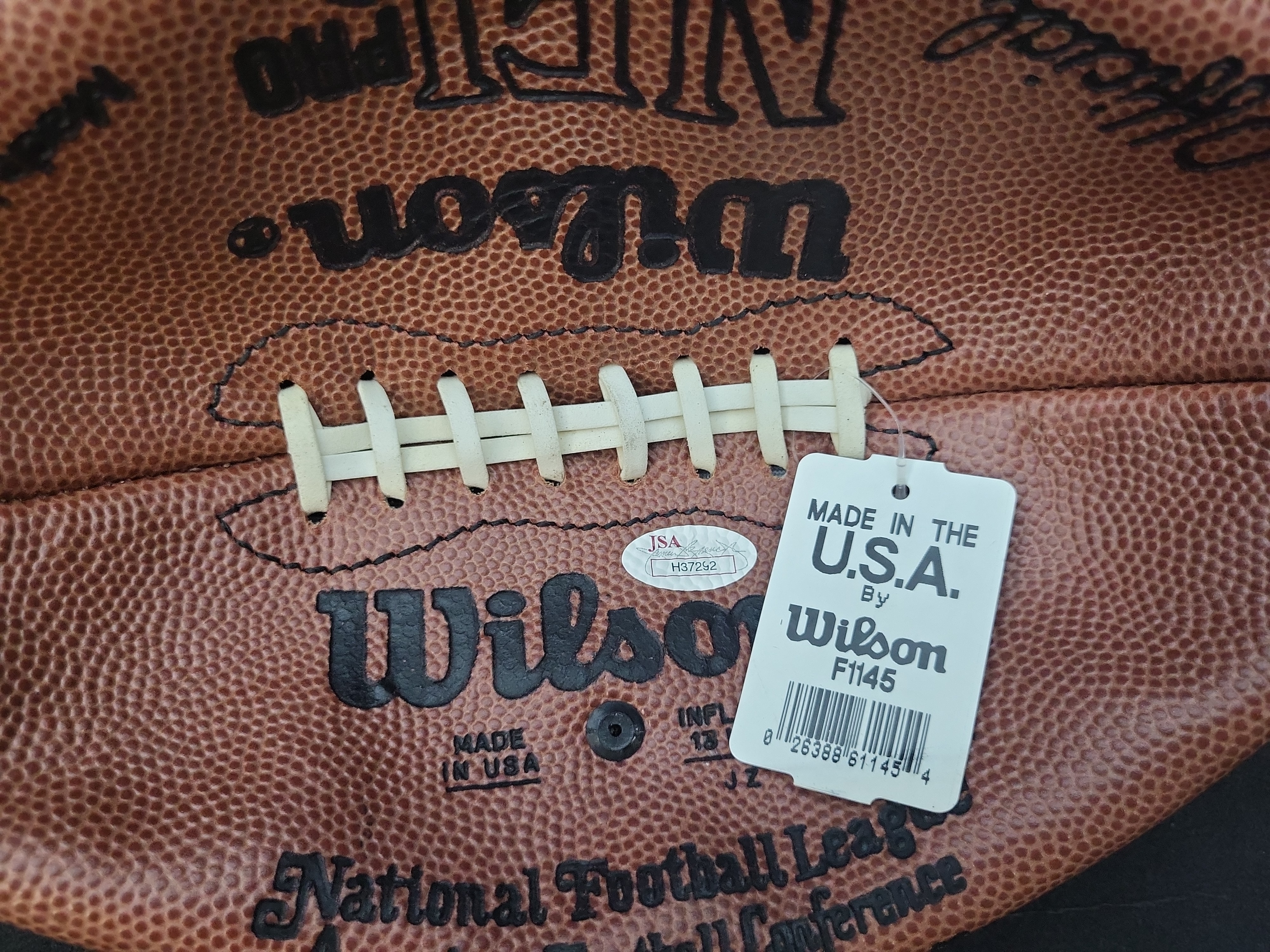 I03104 | John Elway Autographed Wilson Official NFL Pro Pattern Football with JSA Authentication