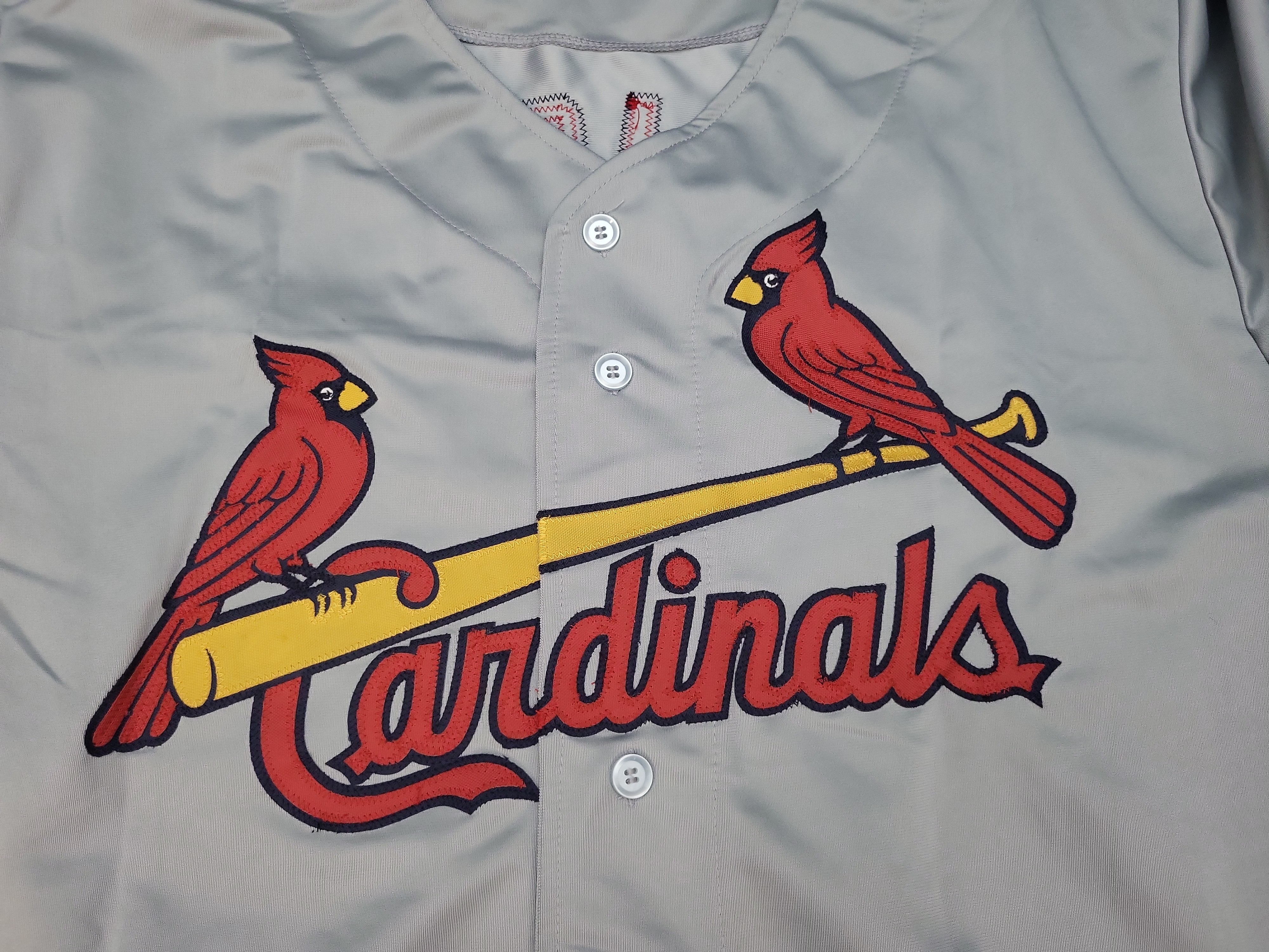 I03850 | Albert Pujols Signed St. Louis Cardinals Road Replica Jersey with Steiner Sports Authentication Hologram