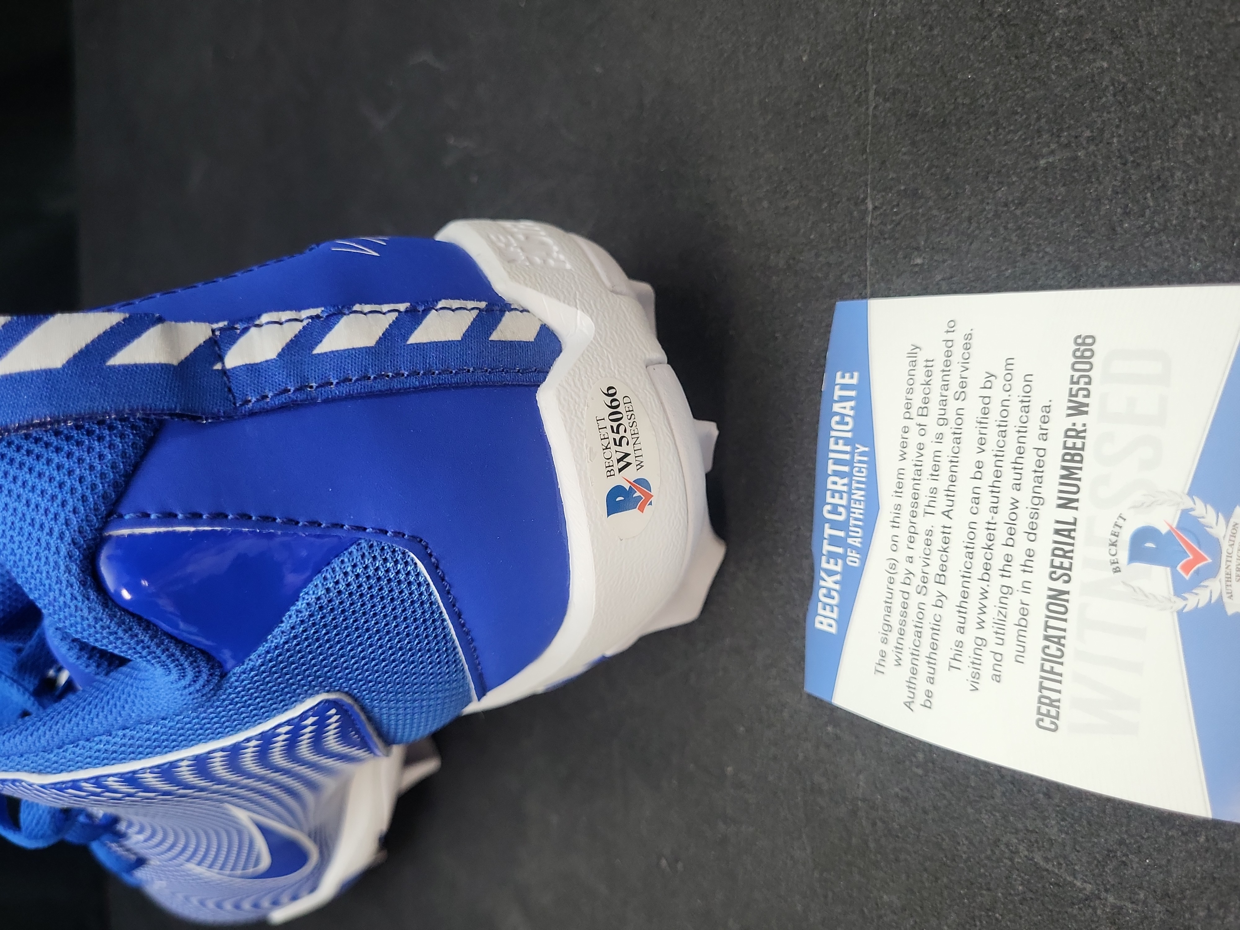 I03572 | Andrew Luck Autographed Nike Vapor Edge Team Football Cleat with Beckett Witnessed COA