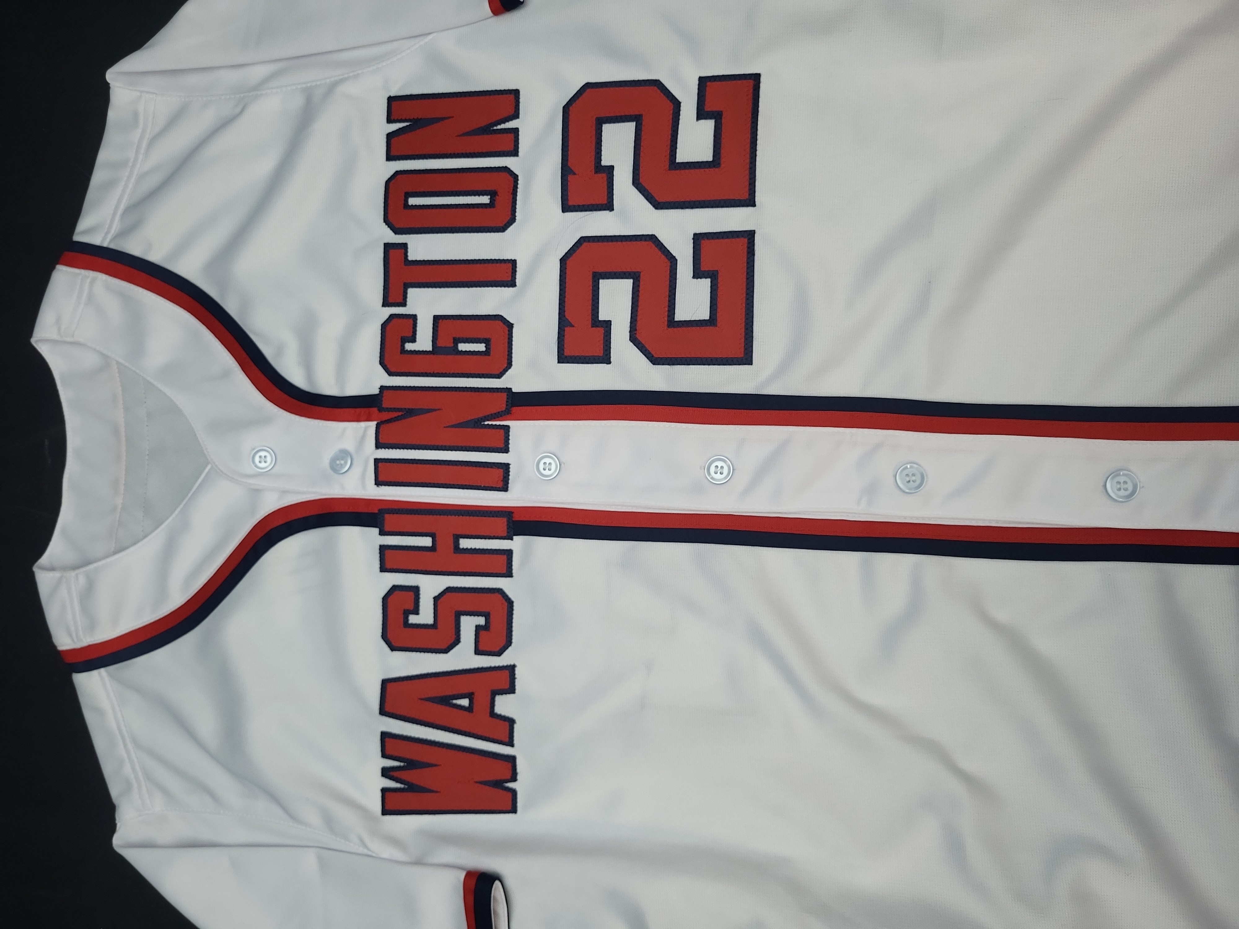 I03579 | Juan Soto Autographed Washington Nationals White Home Style Baseball Jersey with JSA Authentication