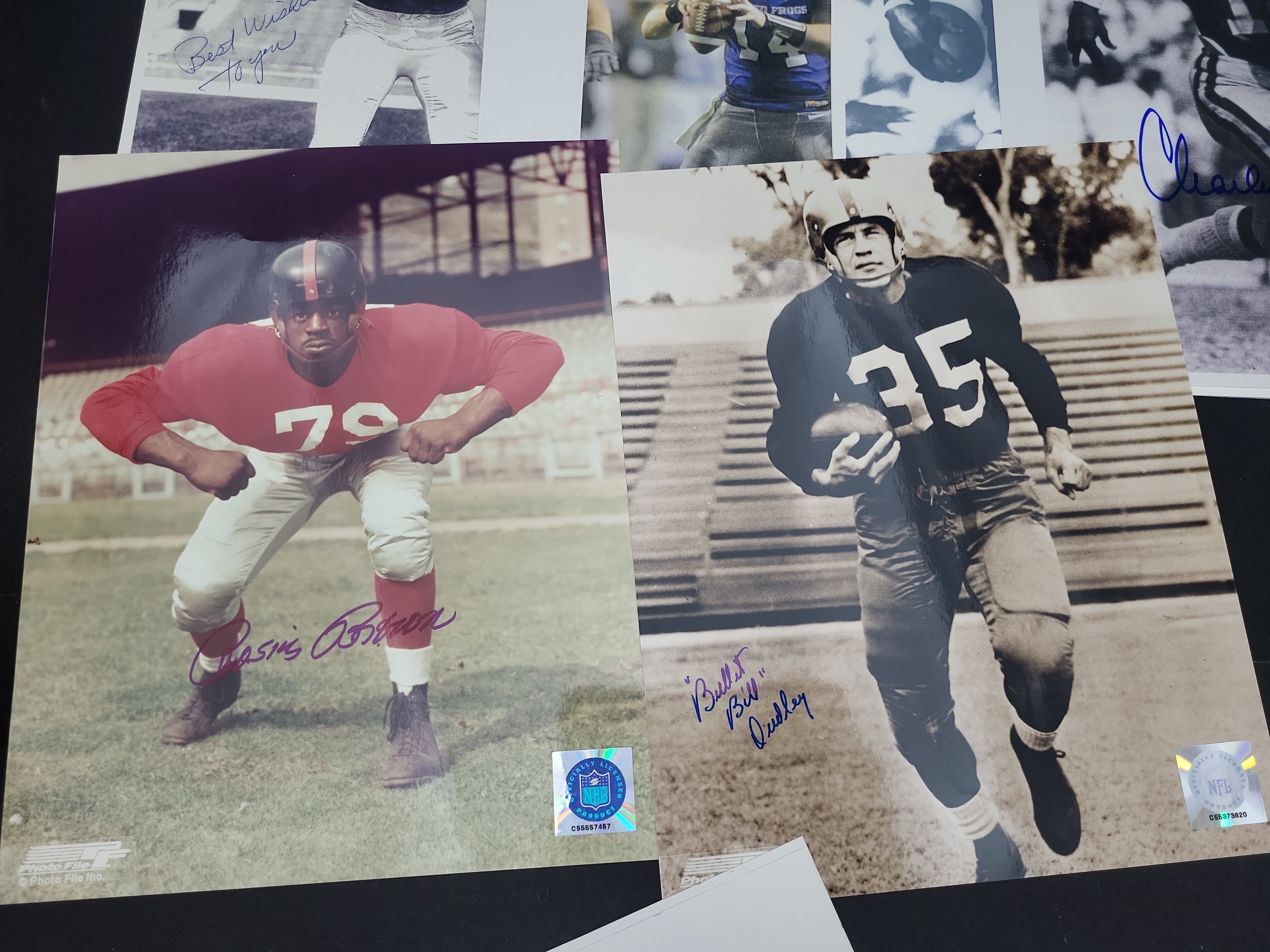 I03004 | A Collection of Autographed Sports Photographs Featuring Notre Dame Legends and NFL Hall of Famers