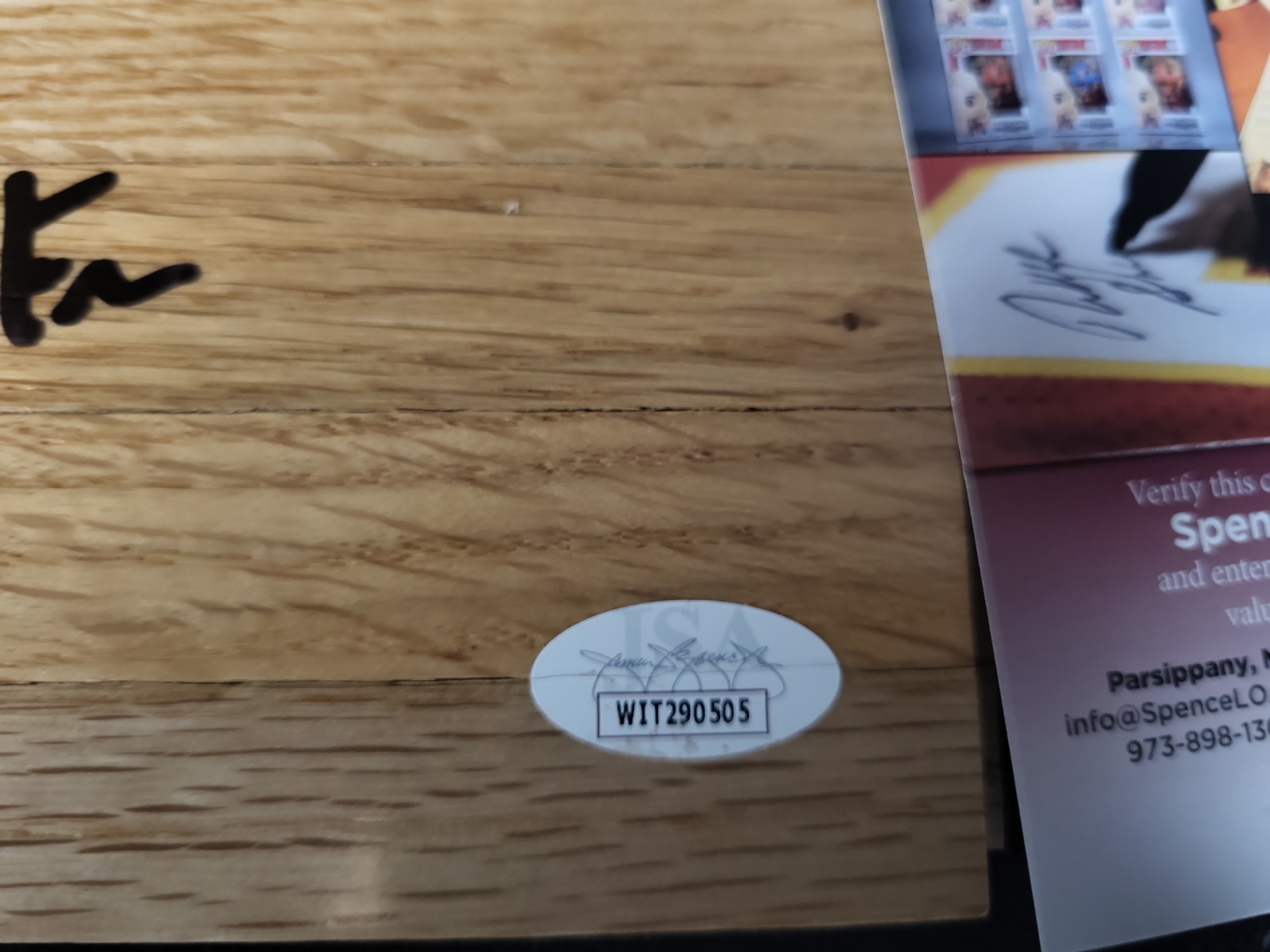 I03107 | A Collection of Signed and Authenticated NBA Memorabilia Including a Commemorative Poster and Floor Segments