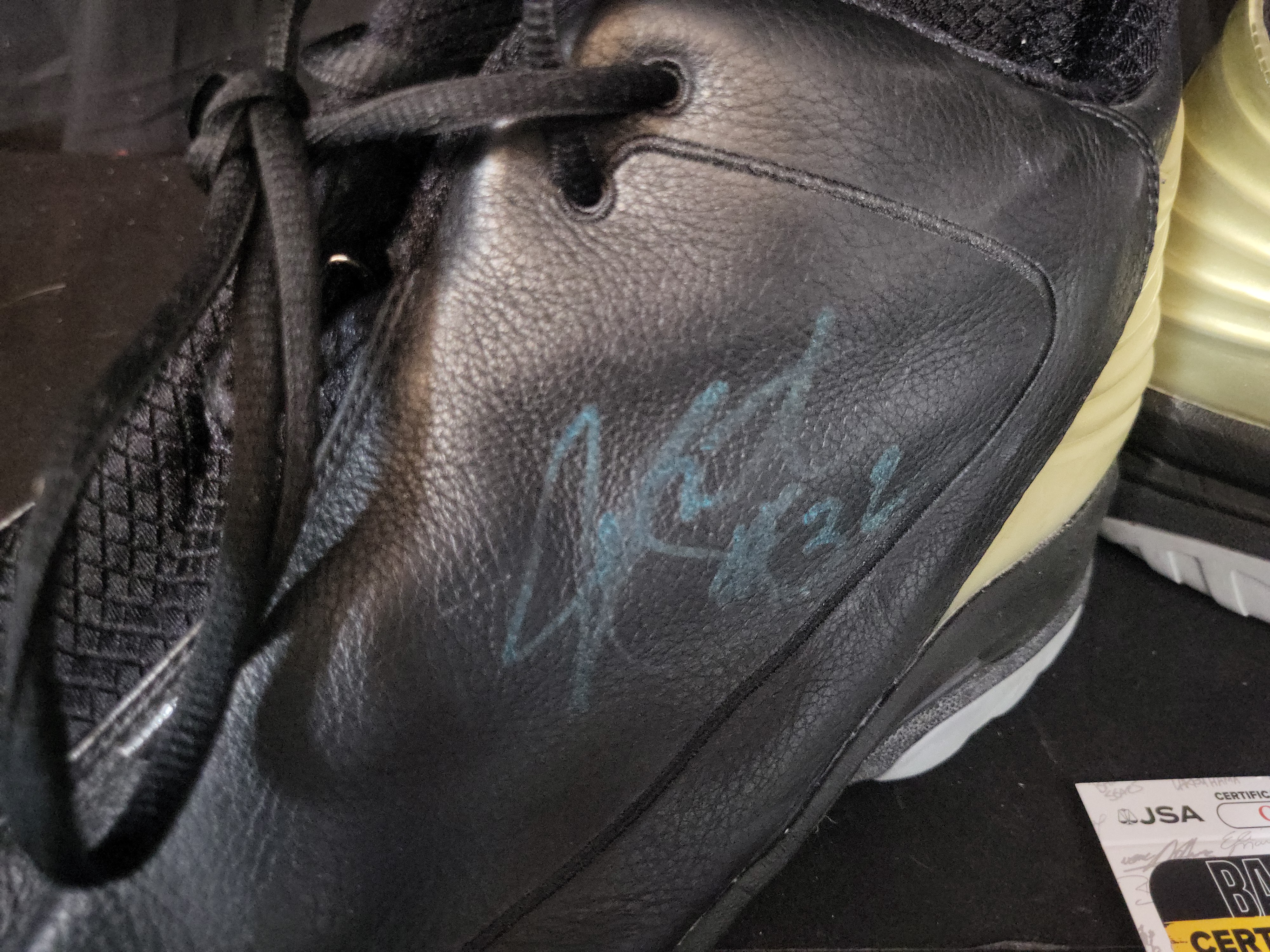 I03126 | A Pair of Signed AND1 Basketball Sneakers Authenticated by JSA and Signed by James Jones and Stephen Jackson