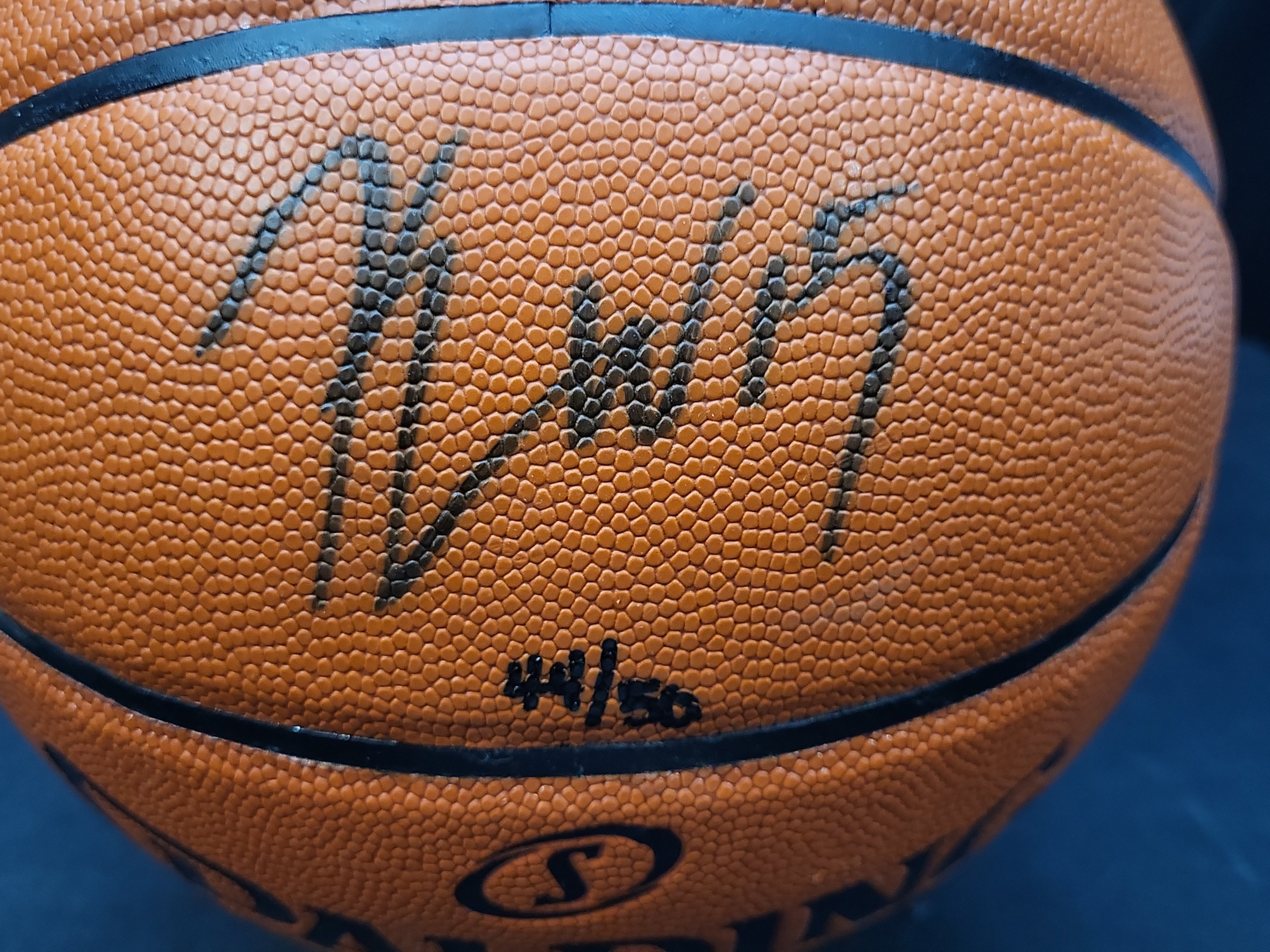 I03857 | Kemba Walker Autographed and Inscribed Charlotte Hornets Spalding NBA Basketball UDA Limited Edition 44/50