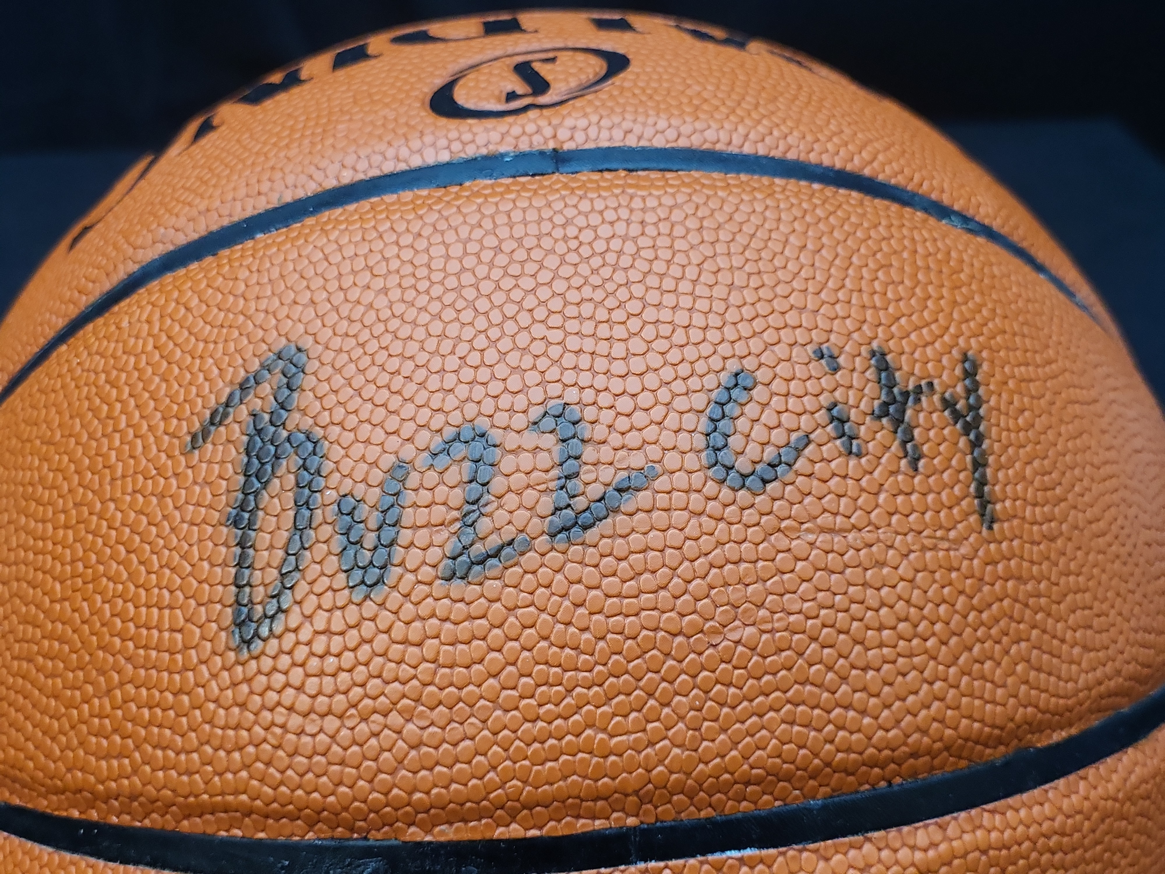 I03857 | Kemba Walker Autographed and Inscribed Charlotte Hornets Spalding NBA Basketball UDA Limited Edition 44/50