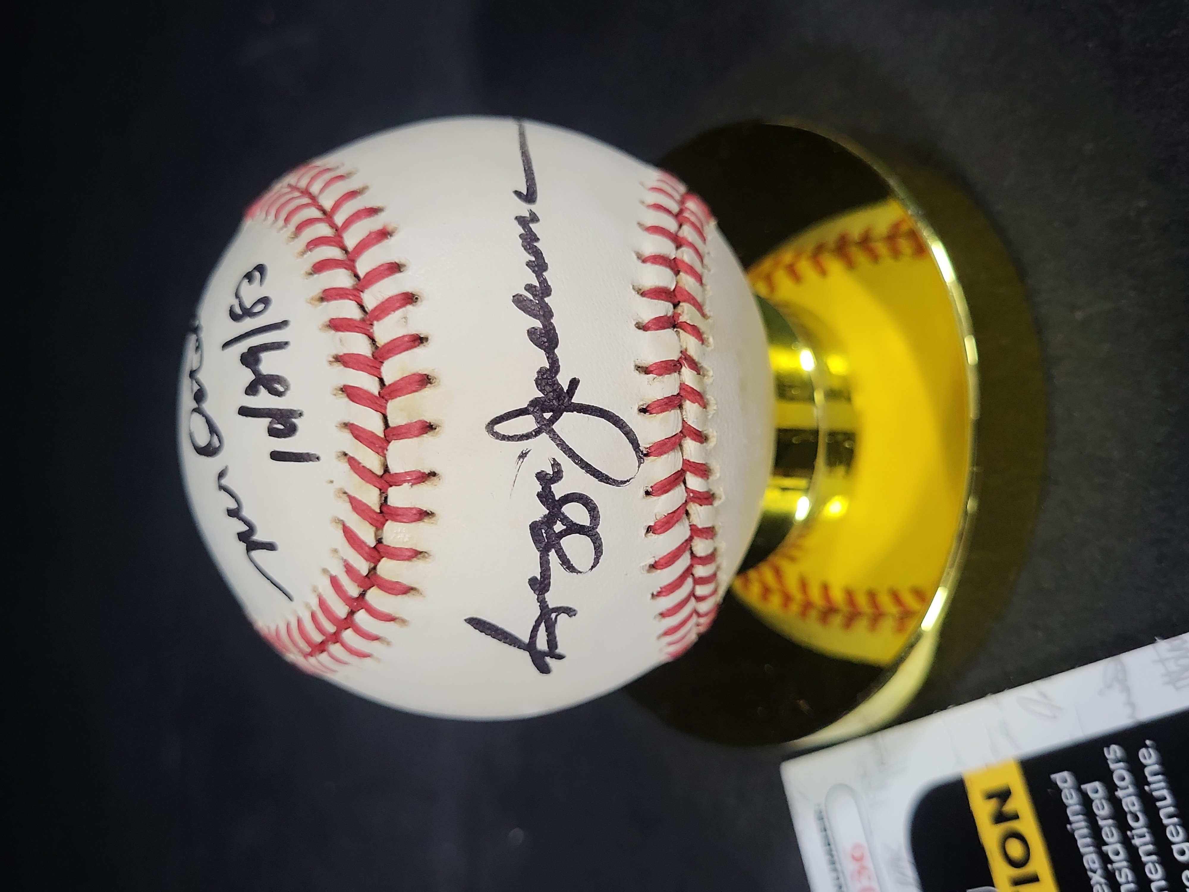 I01385 | Reggie Jackson Autographed and Inscribed Official American League Baseball JSA Authenticated