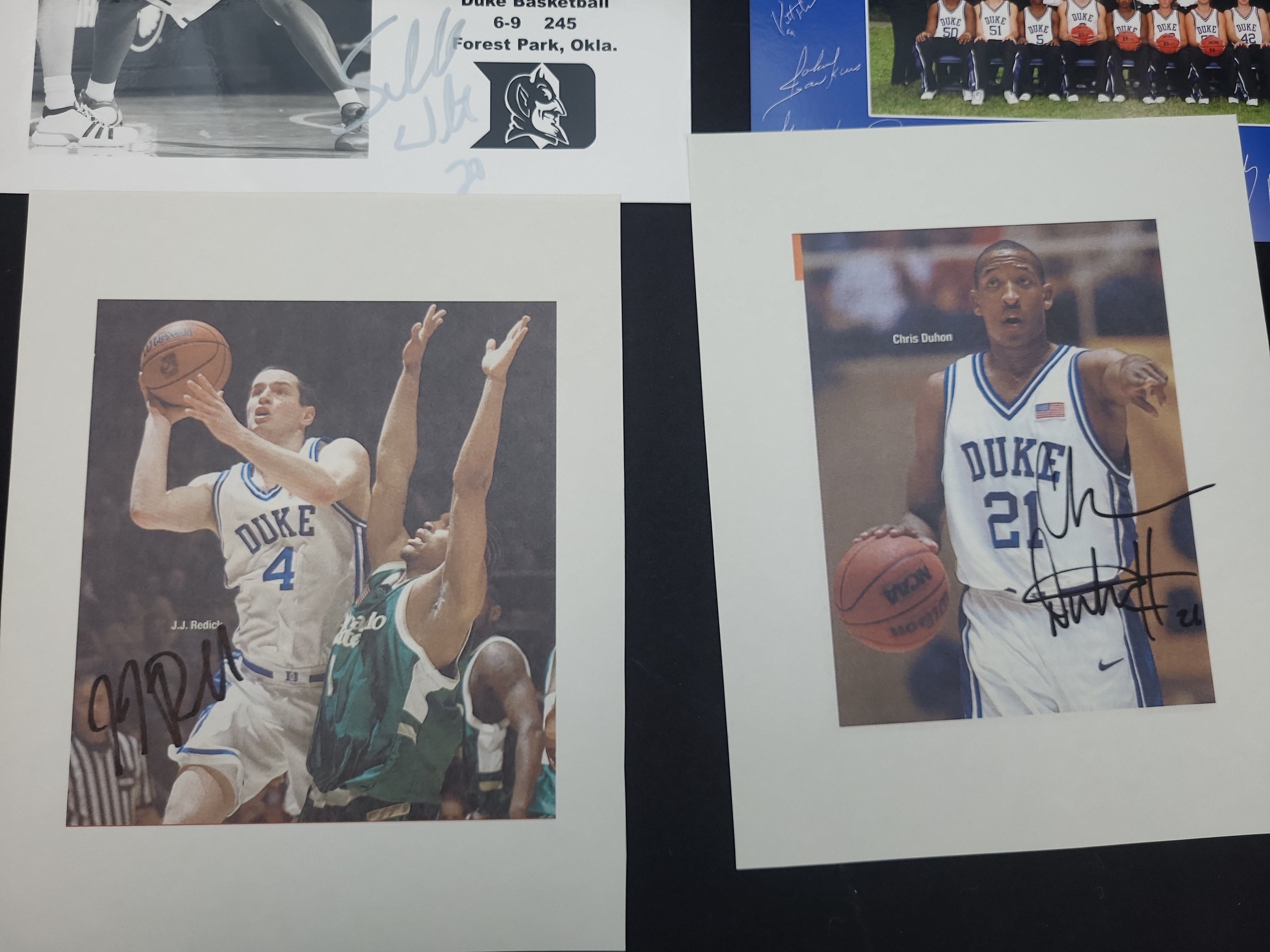 I03008 | A Collection of Autographed NCAA Men's Basketball Photographs and Memorabilia