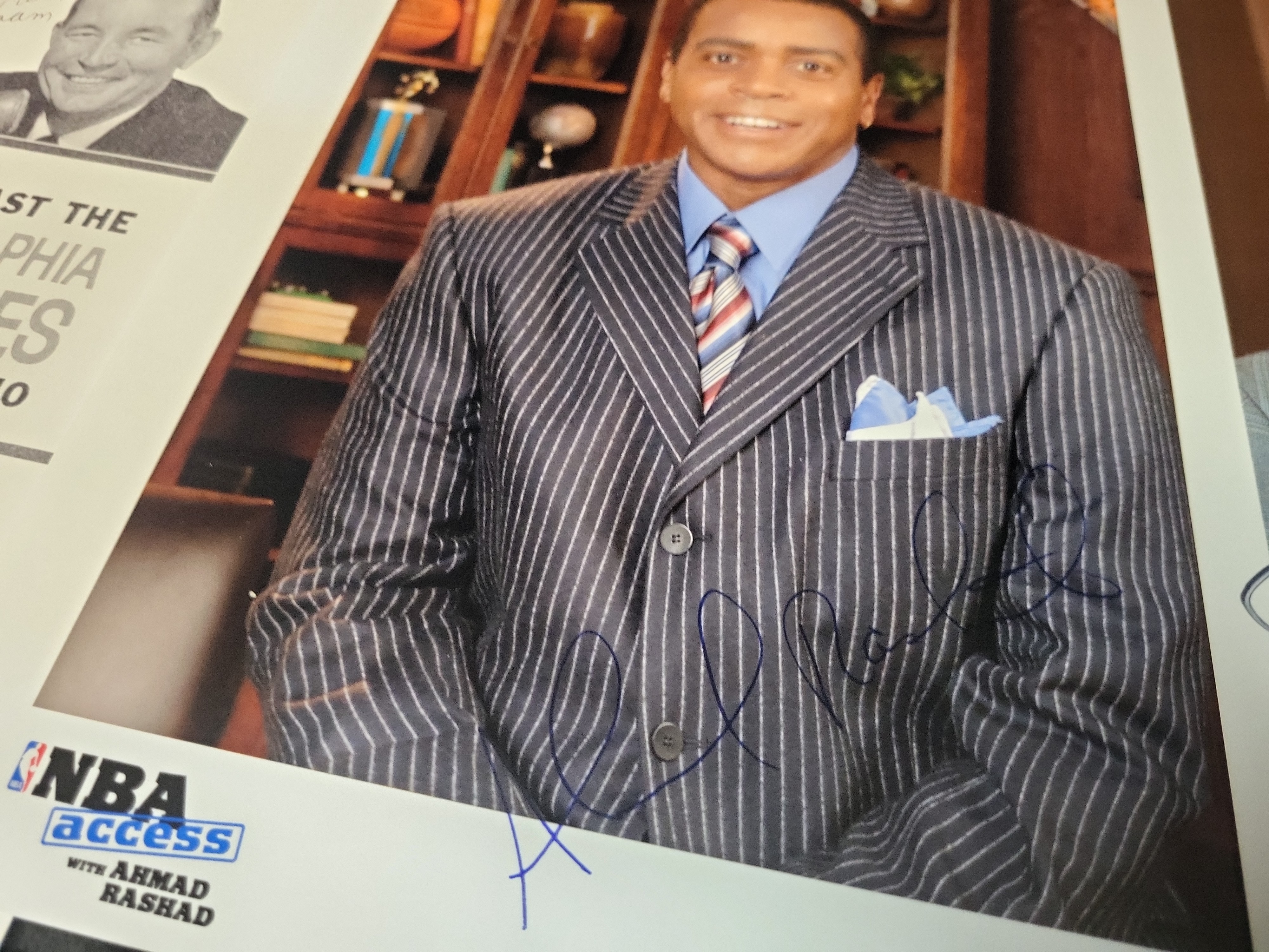I03020 | A Collection of Approx. 14 Autographed Sports Broadcaster and Athlete Photographs and Ephemera