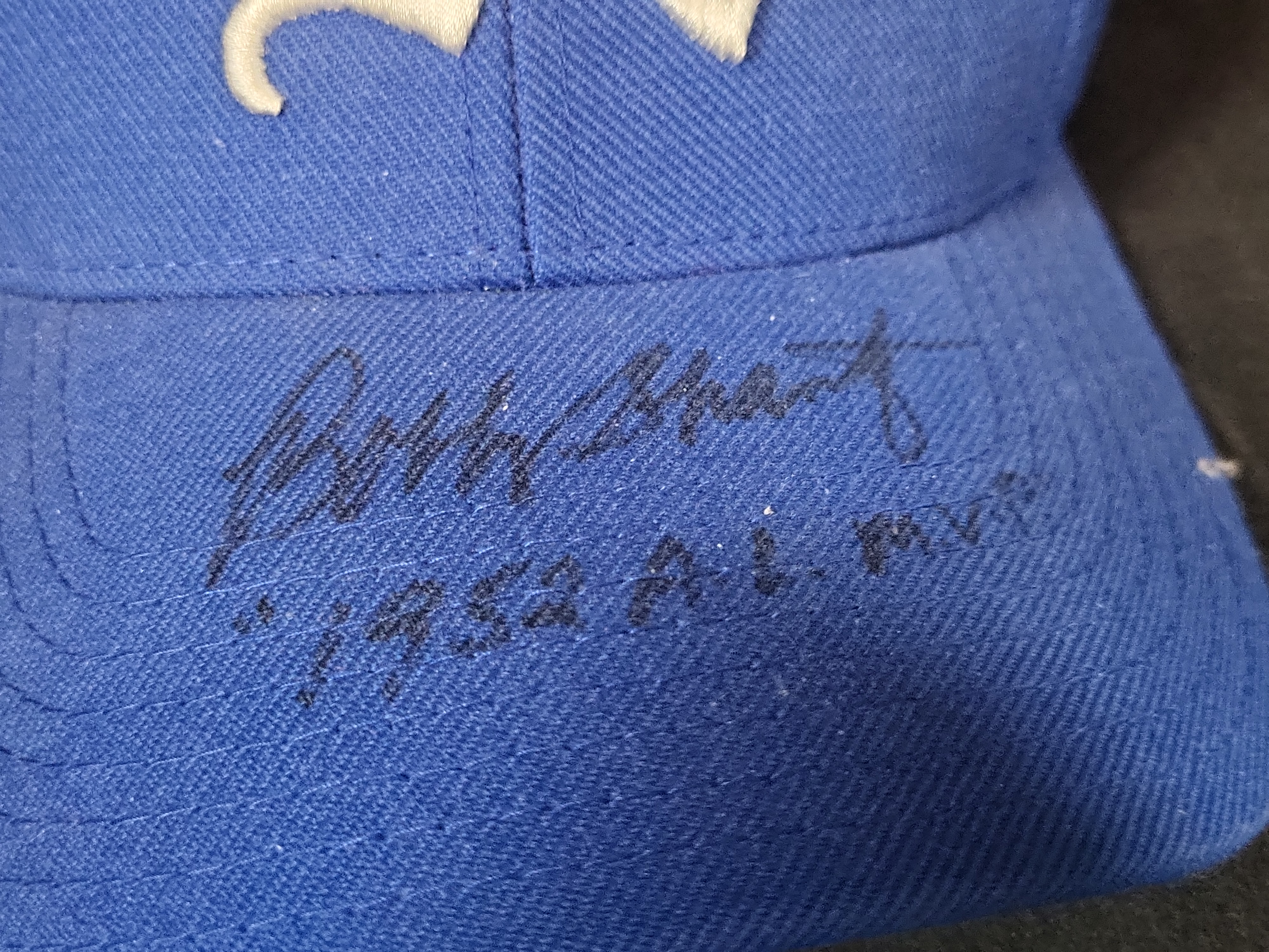 I03055 | Two Pieces of Signed Baseball Memorabilia Featuring a Whitey Ford Model Glove and a Bobby Shantz Signed Philadelphia Athletics Cap