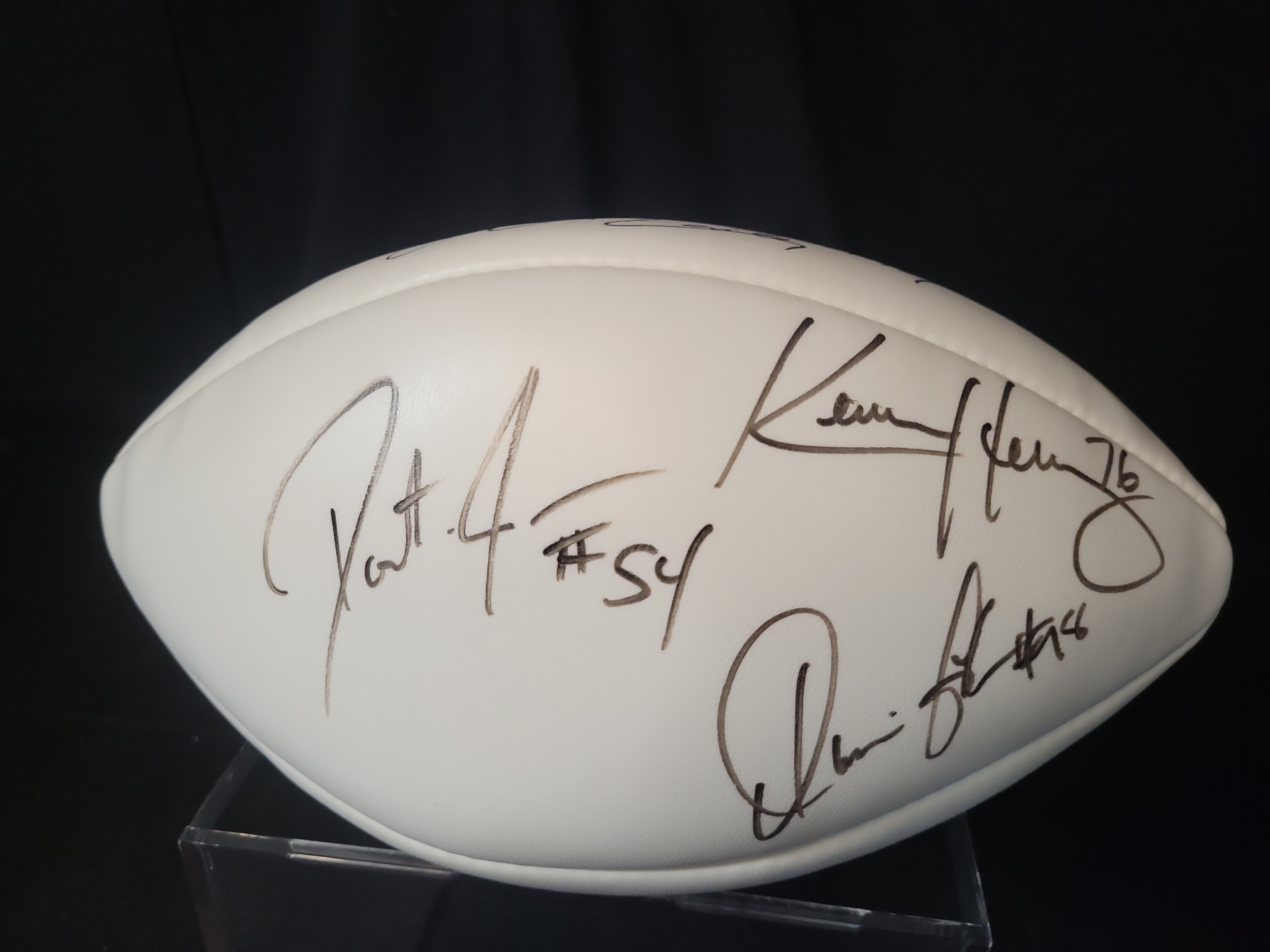 I03064 | Wilson Official NFL Multi-Signed New England Patriots Football