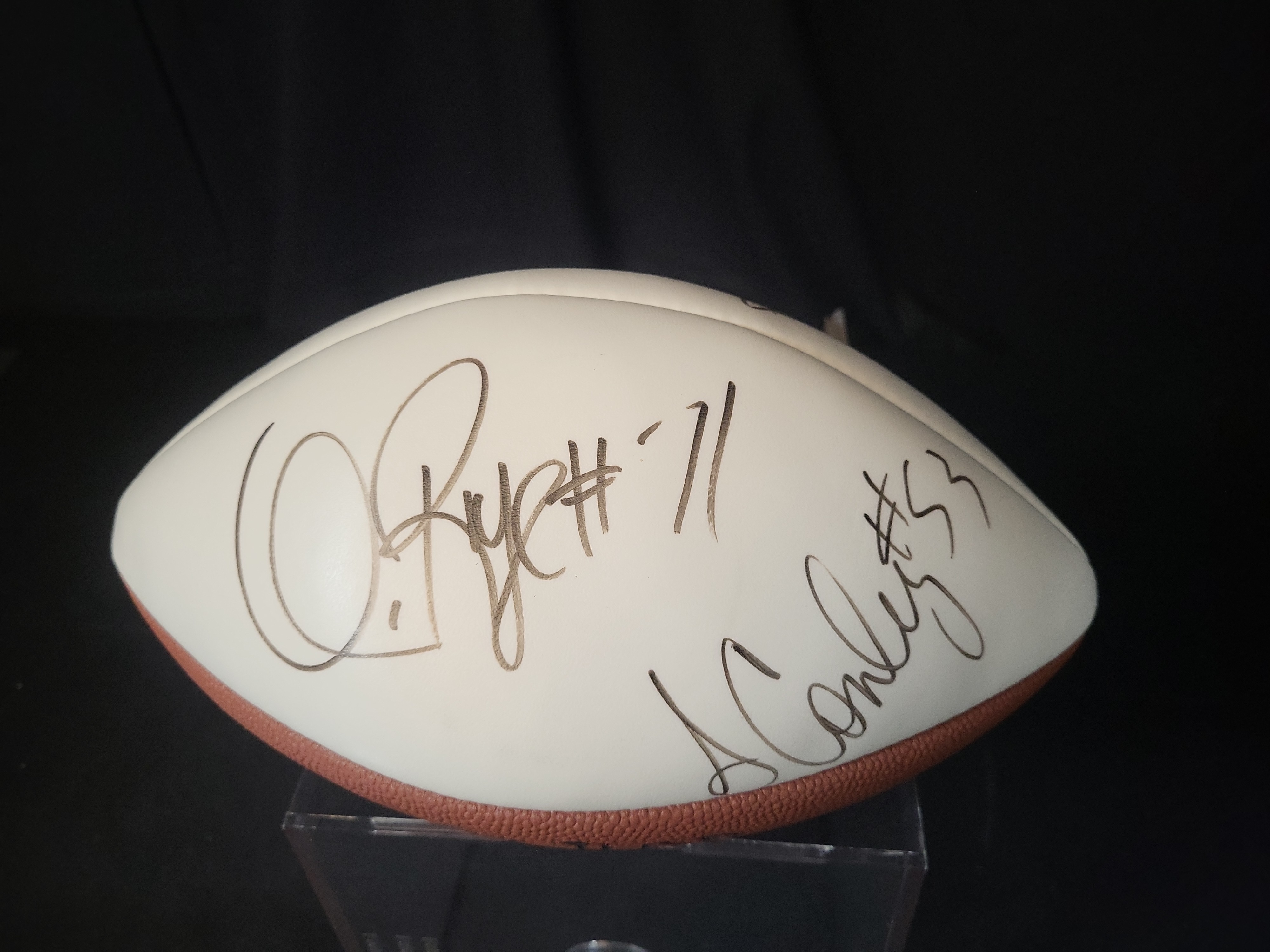 I03064 | Wilson Official NFL Multi-Signed New England Patriots Football