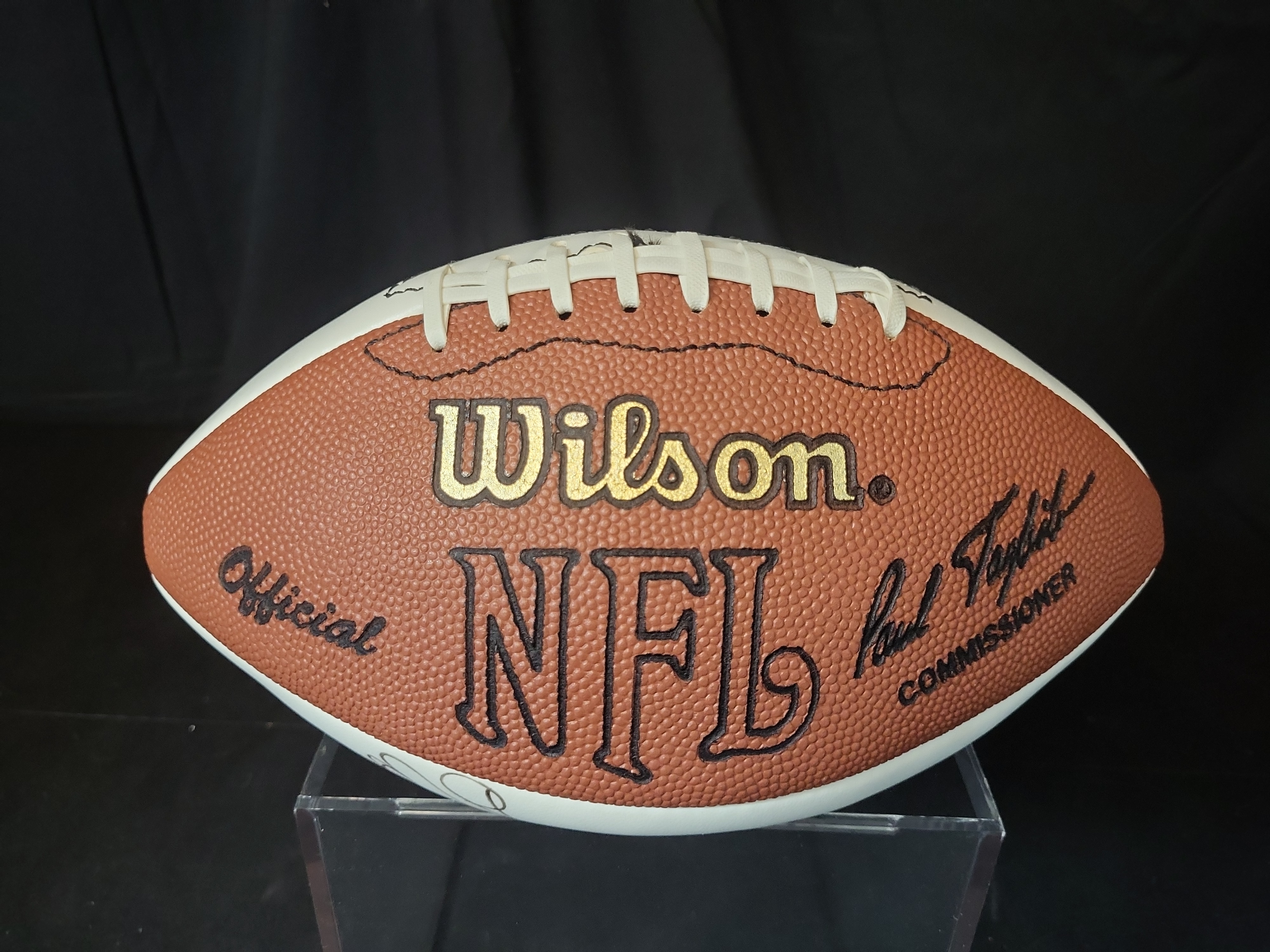 I03064 | Wilson Official NFL Multi-Signed New England Patriots Football