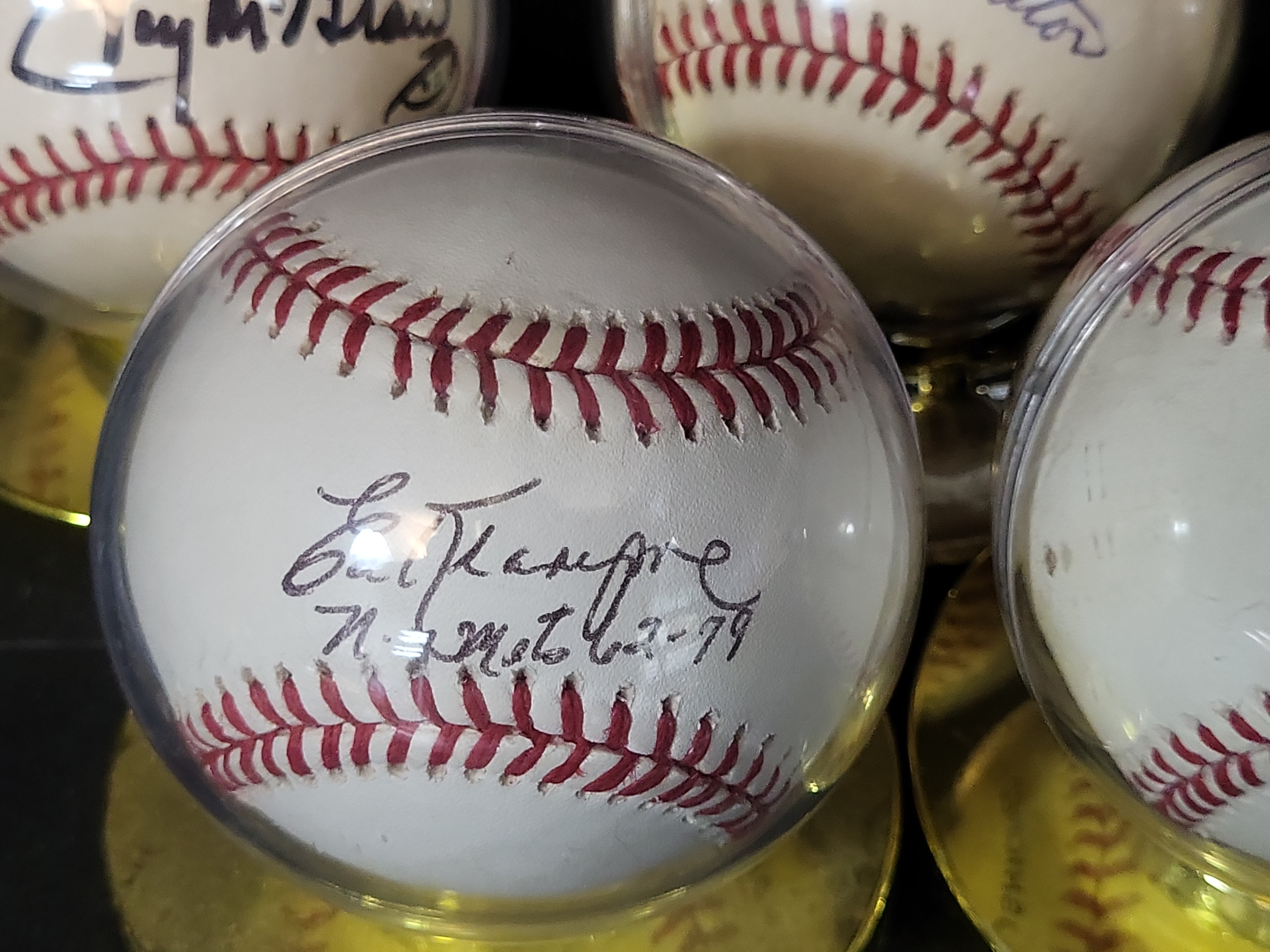 I03074 | A Collection of Five Autographed Baseballs Including Tug McGraw and Jim Bouton