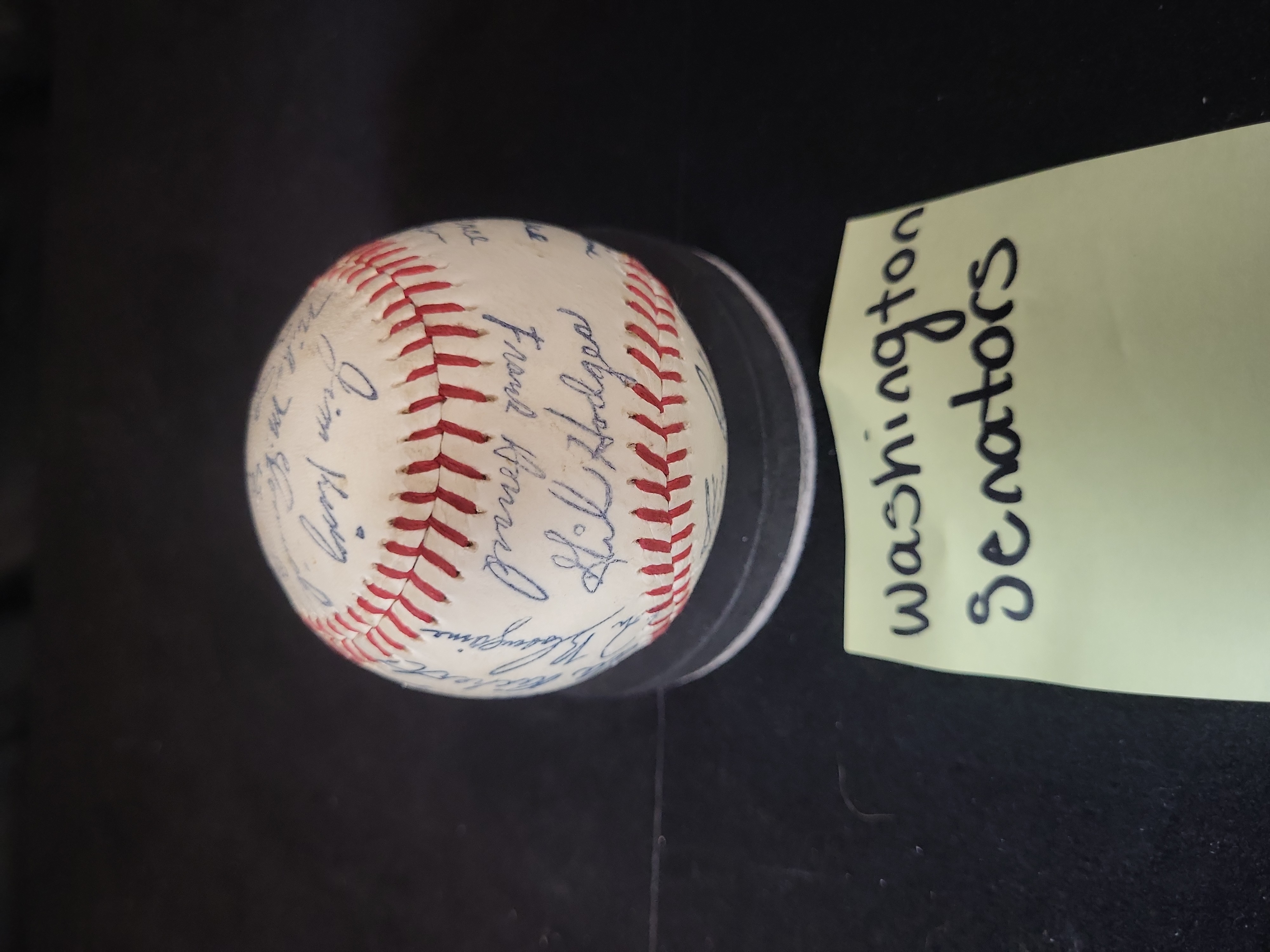 I03075 | Washington Senators Team-Signed Baseball Circa 1965 Featuring Gil Hodges