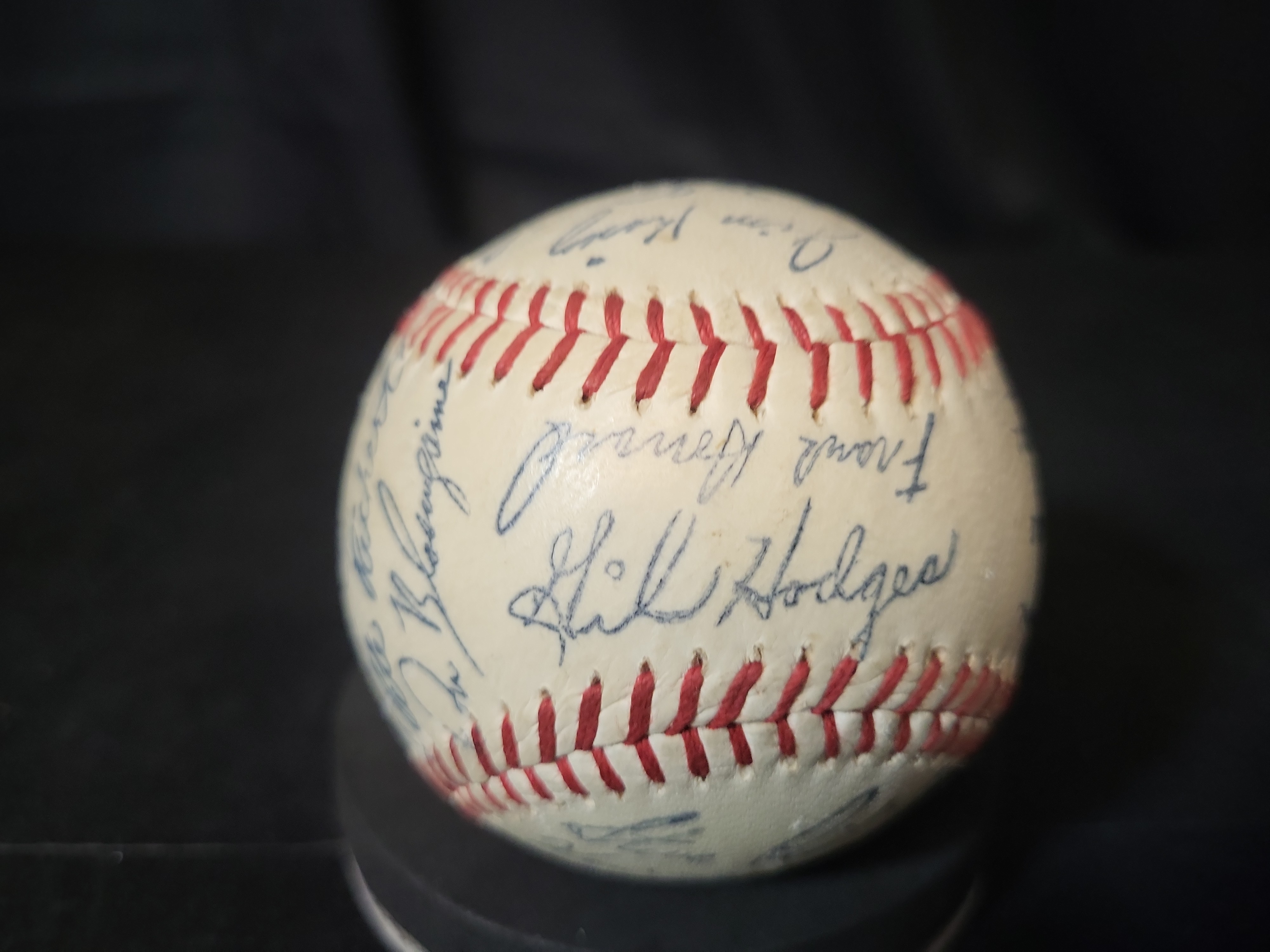 I03075 | Washington Senators Team-Signed Baseball Circa 1965 Featuring Gil Hodges