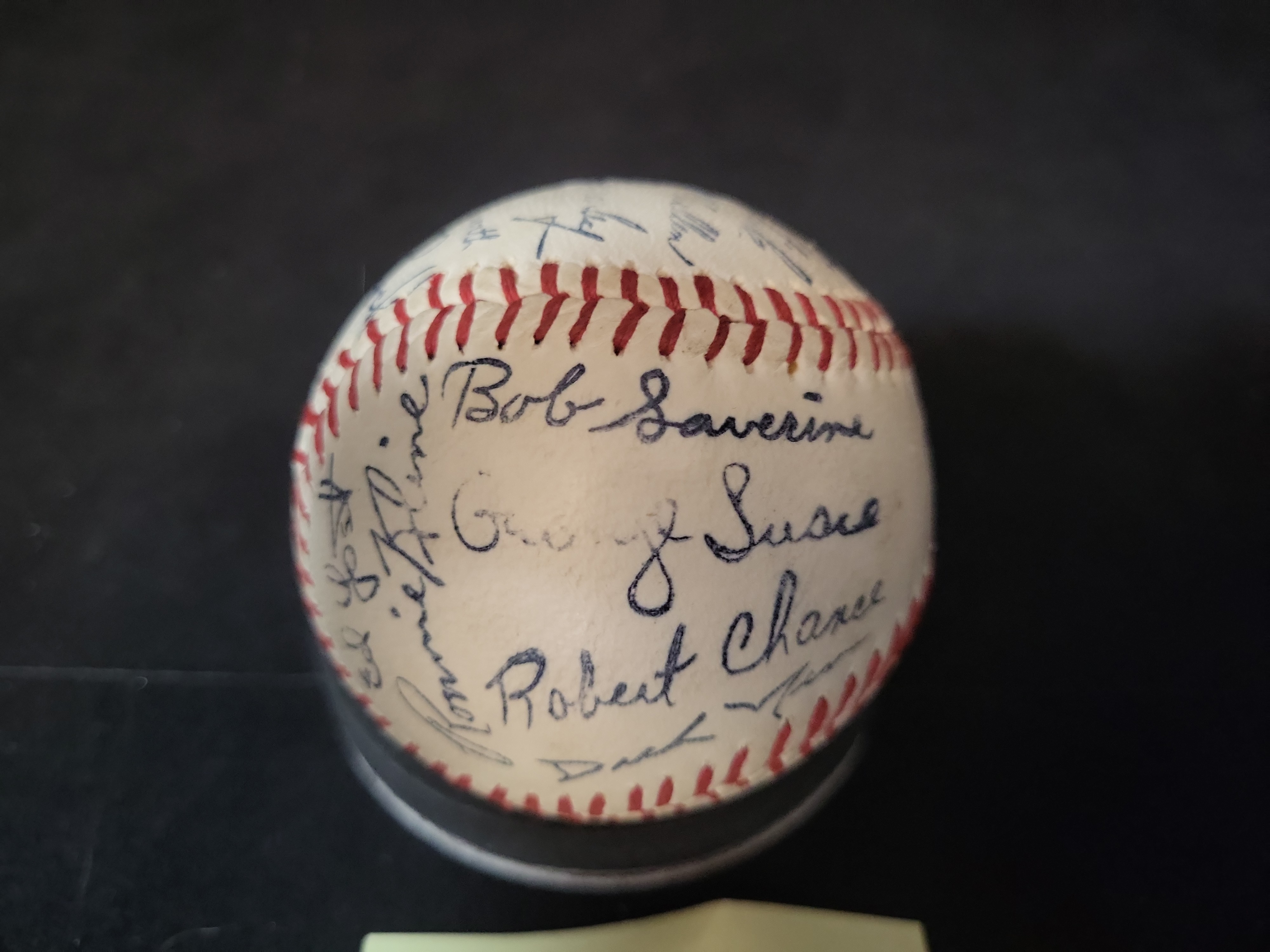 I03075 | Washington Senators Team-Signed Baseball Circa 1965 Featuring Gil Hodges