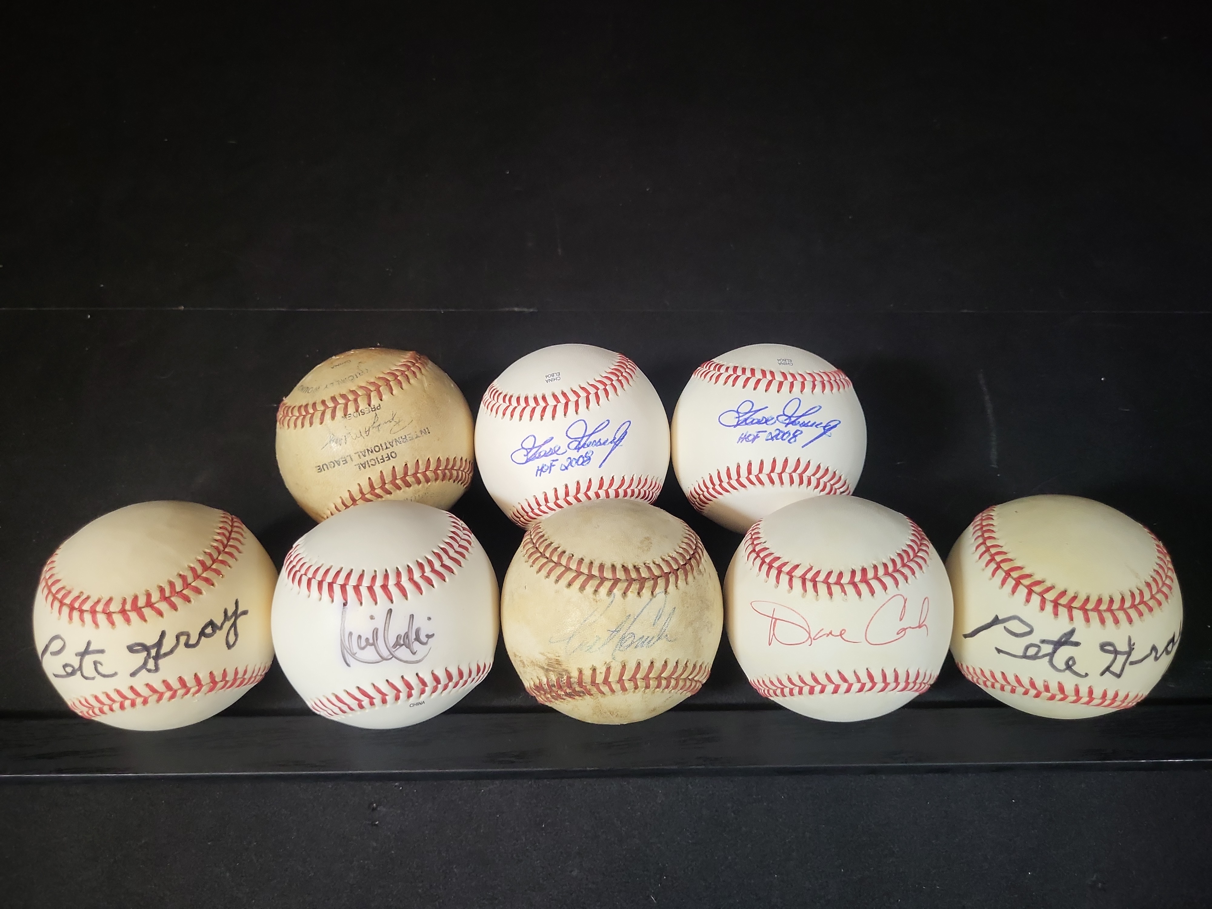 I03078 | Lot of Nine Autographed and Commemorative Baseballs Including Goose Gossage and Pete Gray