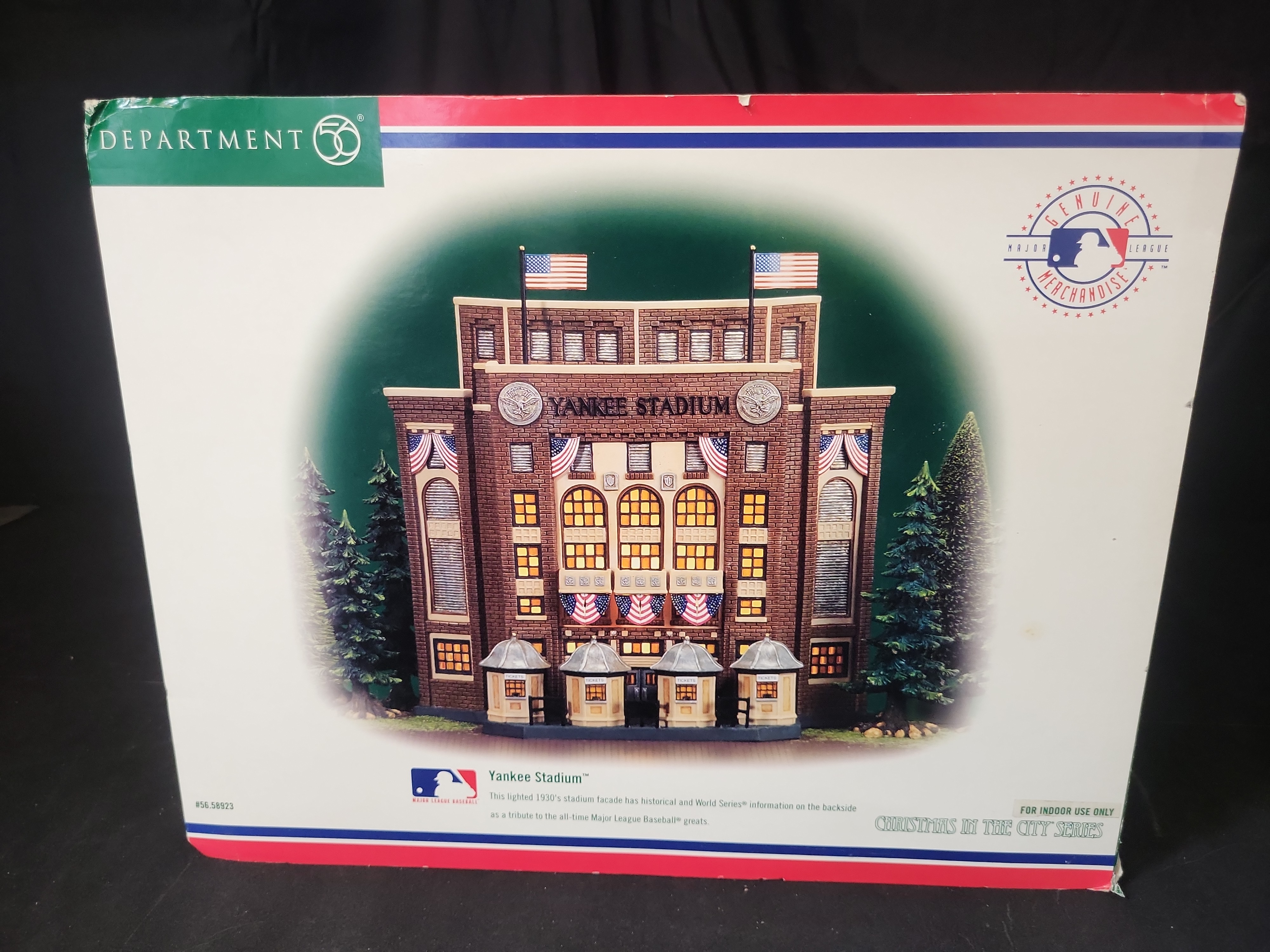 I03233 | Department 56 Christmas in the City Series Yankee Stadium Facade Lighted Building 56.58923