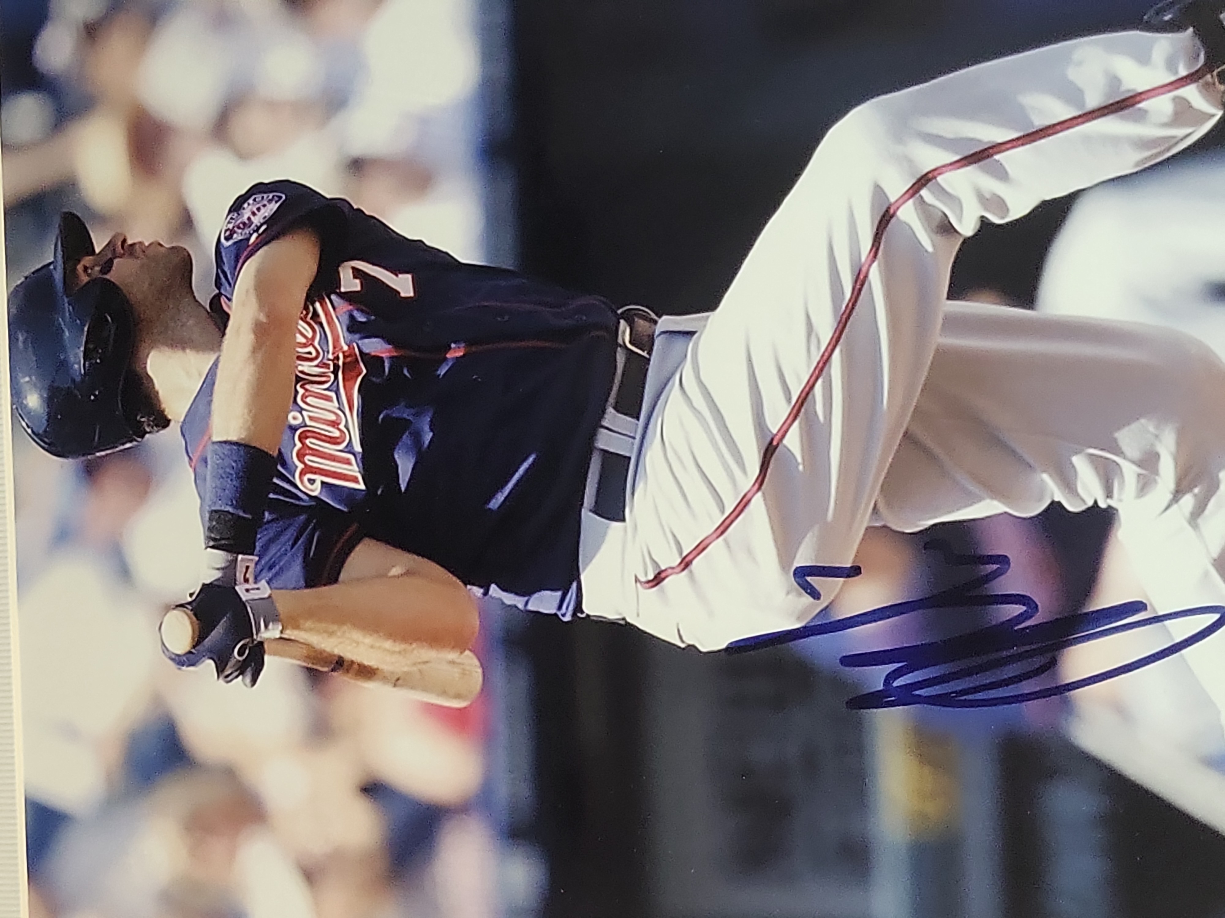 I03245 | A Pair of Joe Mauer Autographed and Framed Minnesota Twins Photographs with JSA COAs