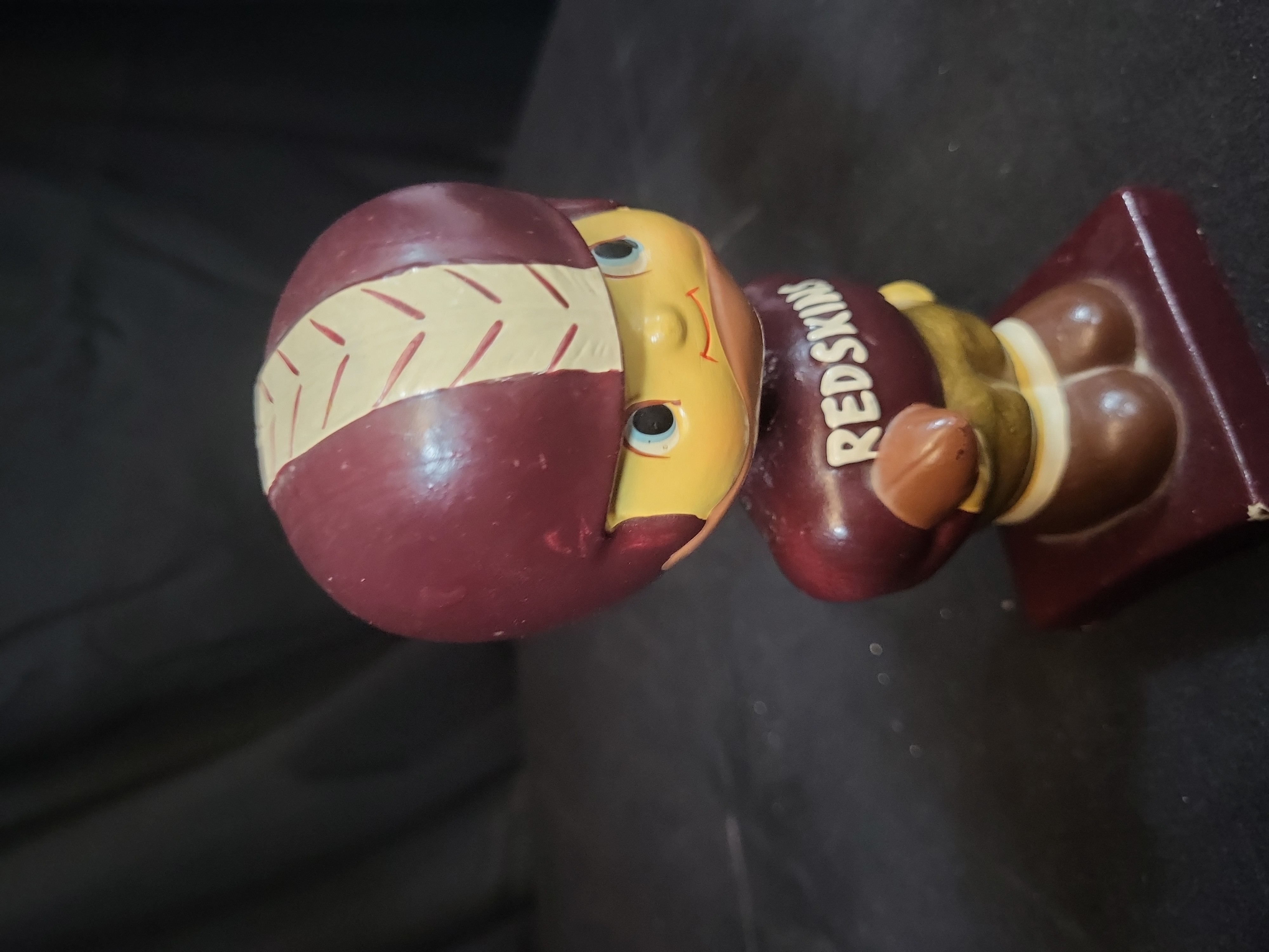 I03259 | Vintage Washington Redskins Football Composition Bobblehead Nodder Square Base circa 1960s