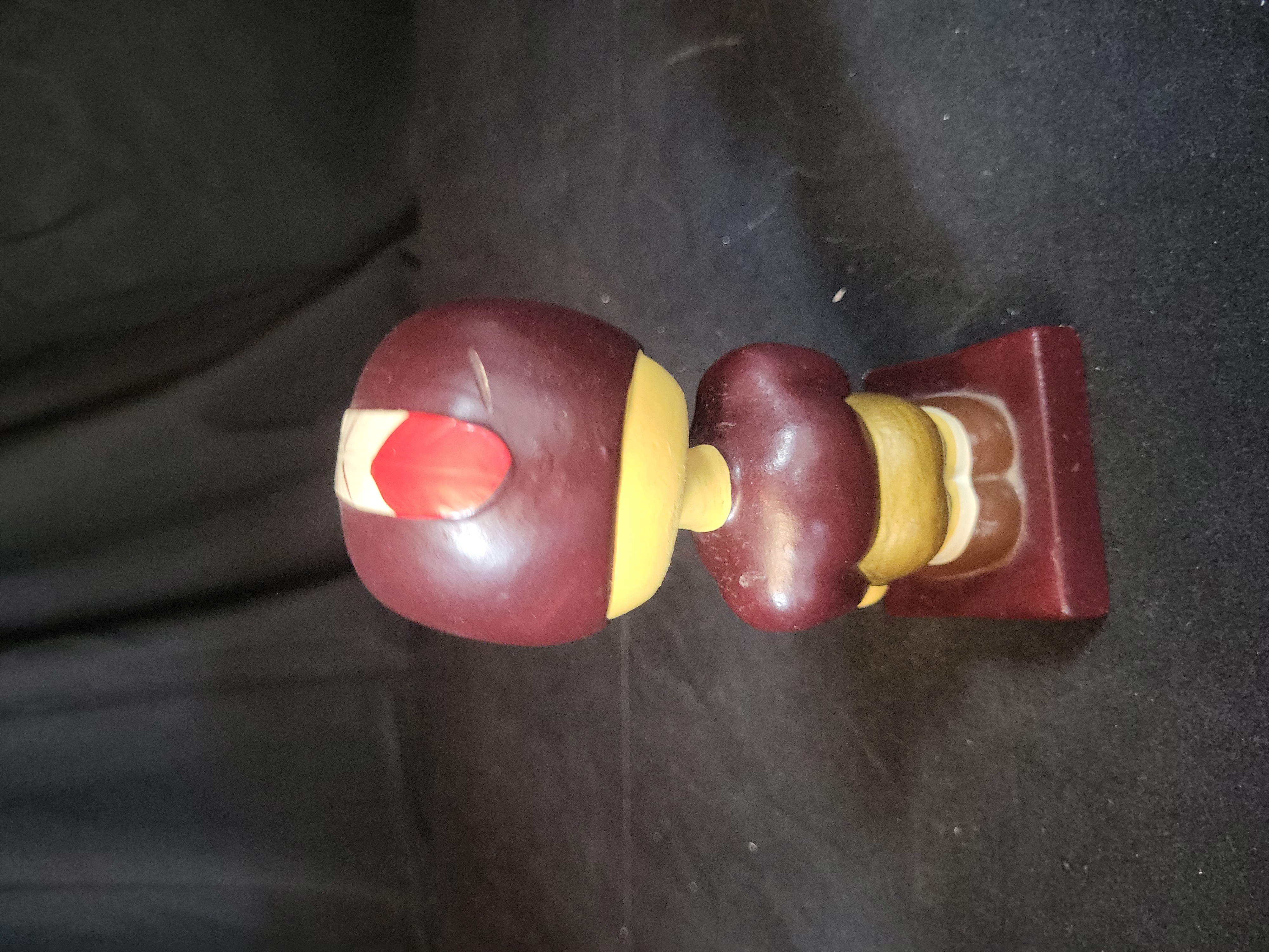I03259 | Vintage Washington Redskins Football Composition Bobblehead Nodder Square Base circa 1960s