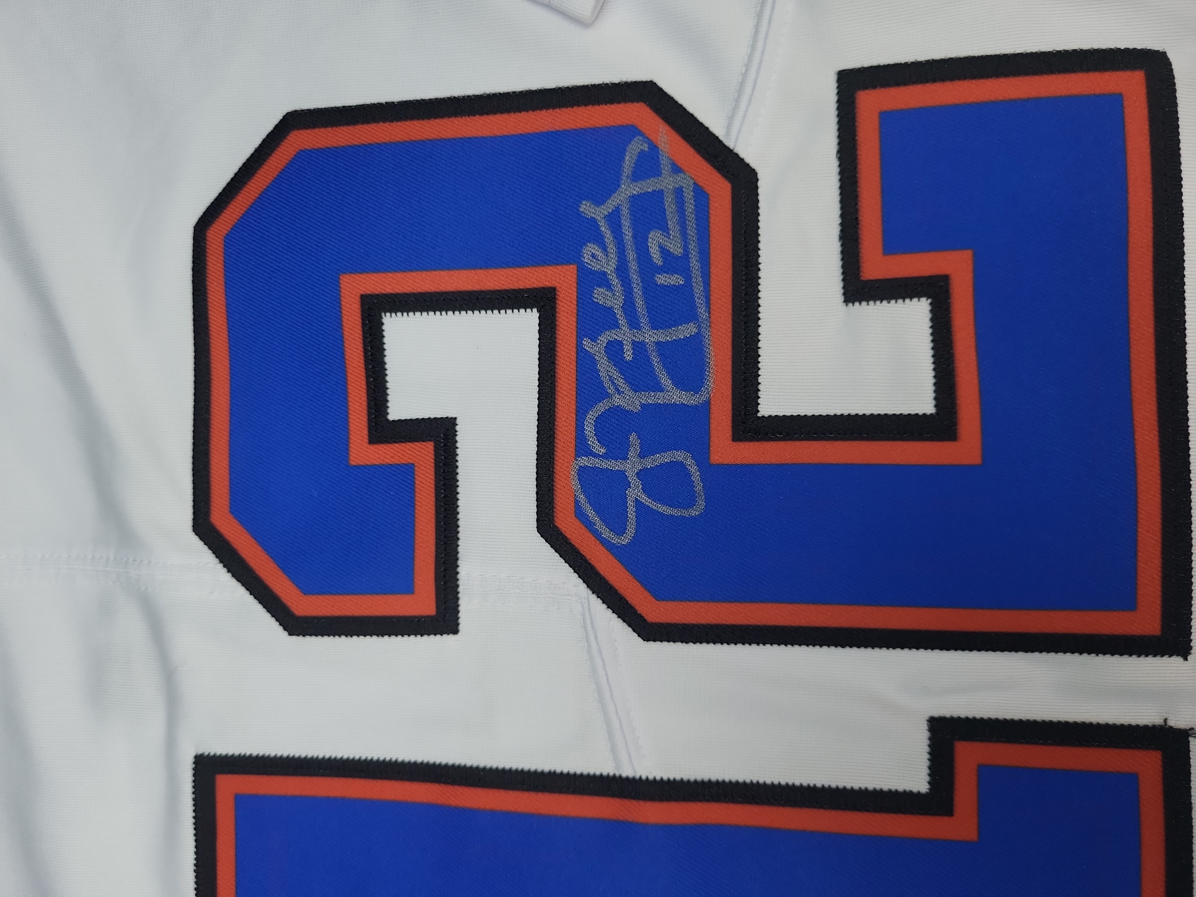 I03560 | Jim Kelly Signed Buffalo Bills Nike Onfield White Jersey