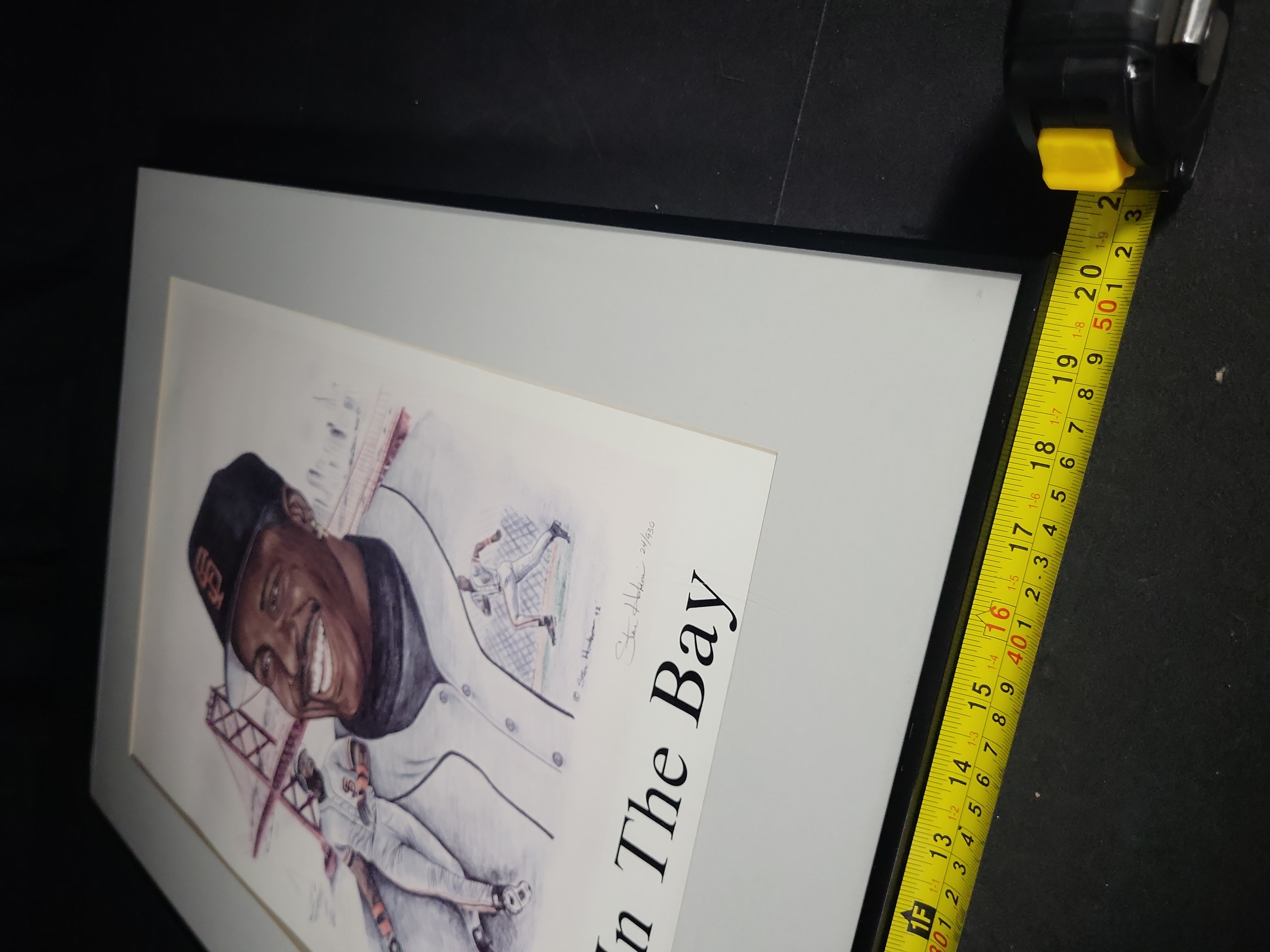 I03578 | Barry Bonds San Francisco Giants Signed Limited Edition Art Print Back In The Bay by Steve Hoskins JSA Authenticated