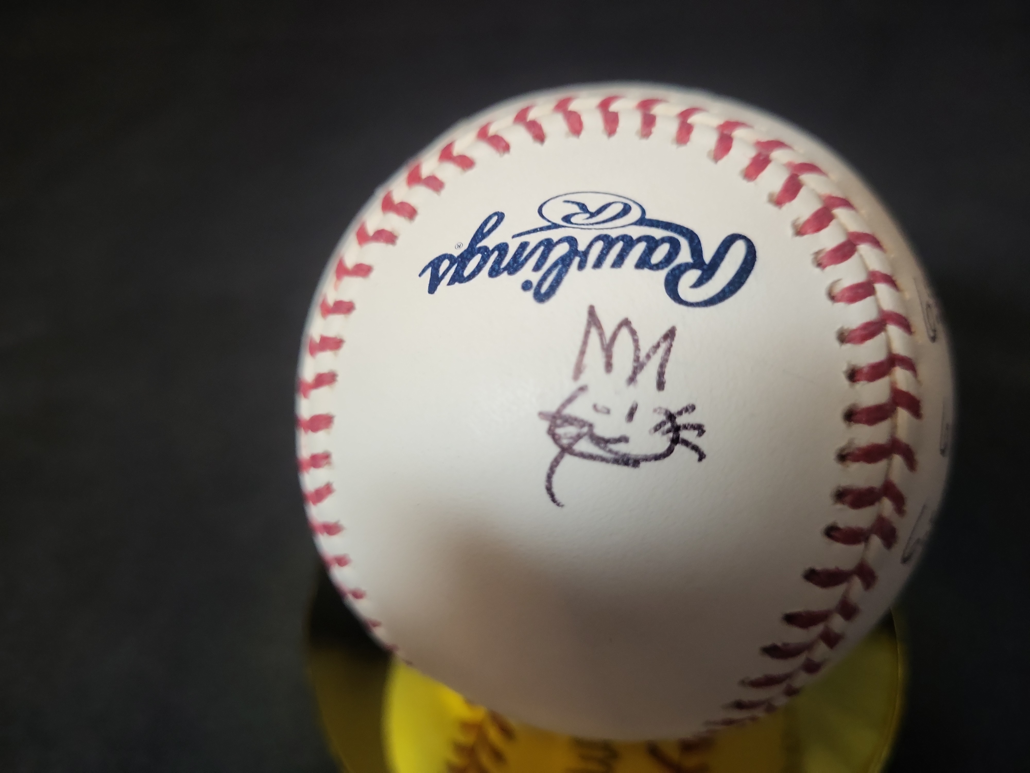 I03096 | Jim Mudcat Grant Signed and Inscribed Official Major League Baseball with Doodle JSA Authentication