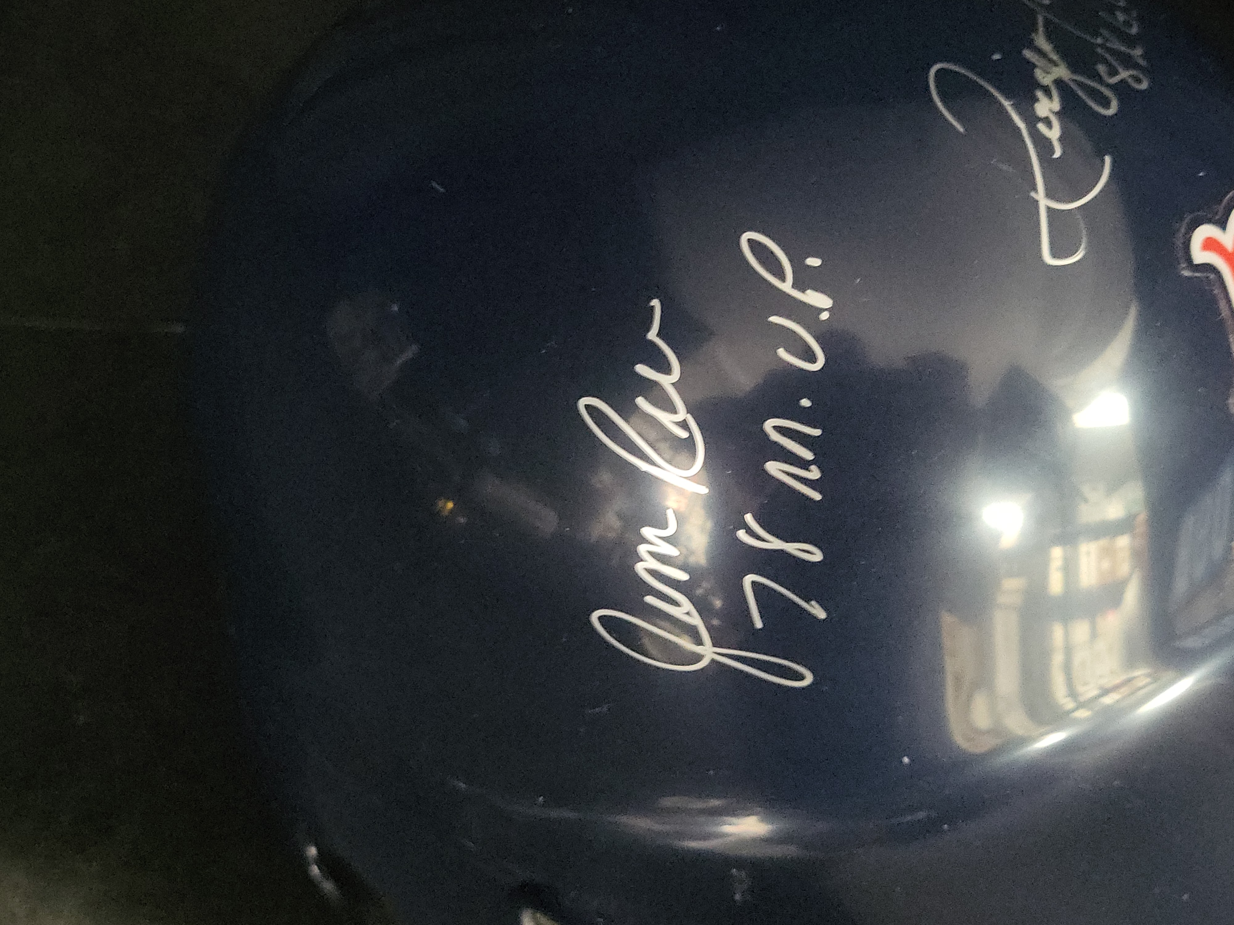 I03099 | Boston Red Sox Multi-Signed Souvenir Batting Helmet with Jim Rice, Fred Lynn, and Dwight Evans Signatures