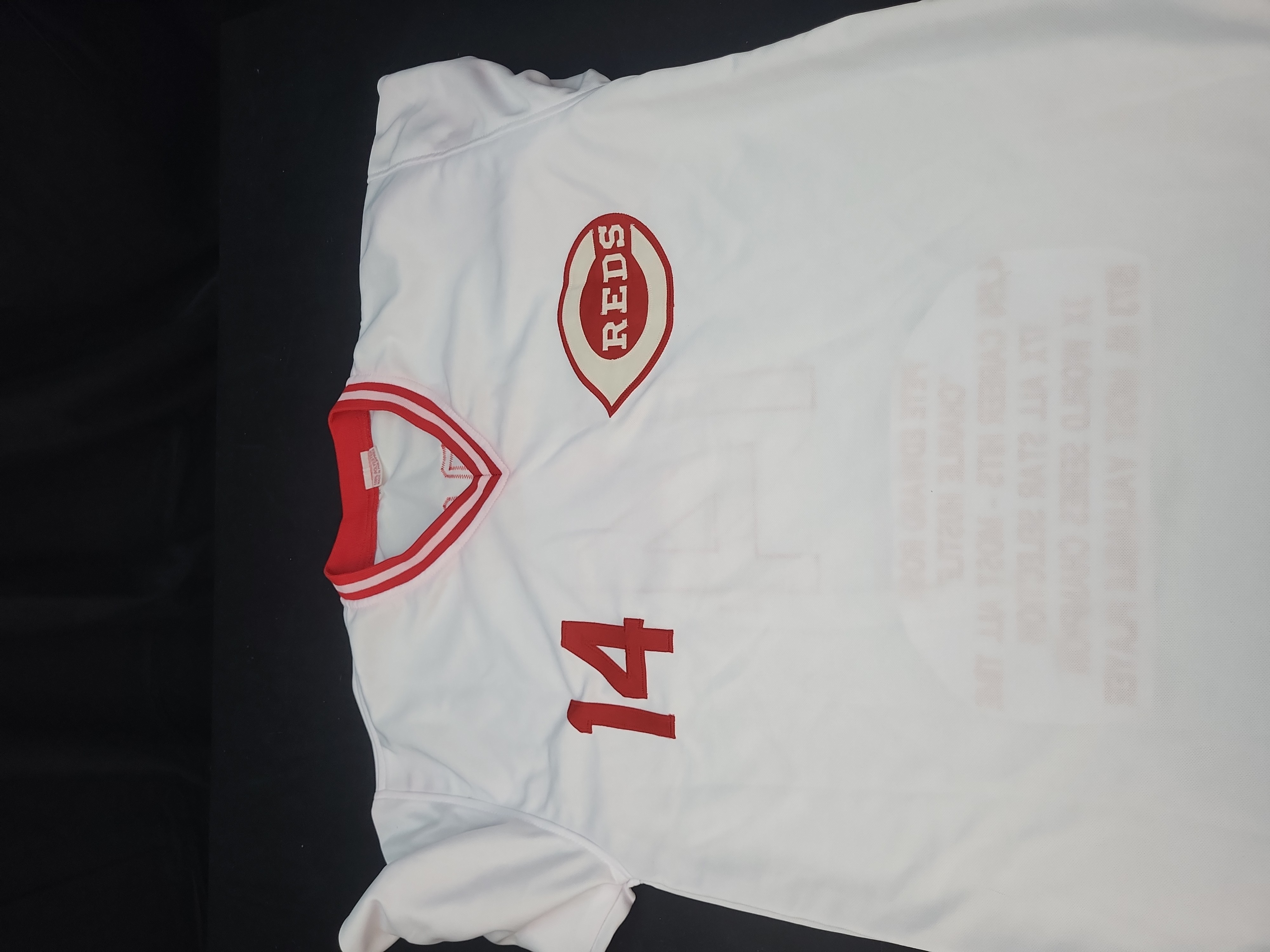 I03102 | Pete Rose Signed Cincinnati Reds Custom Stat Jersey with JSA Authentication