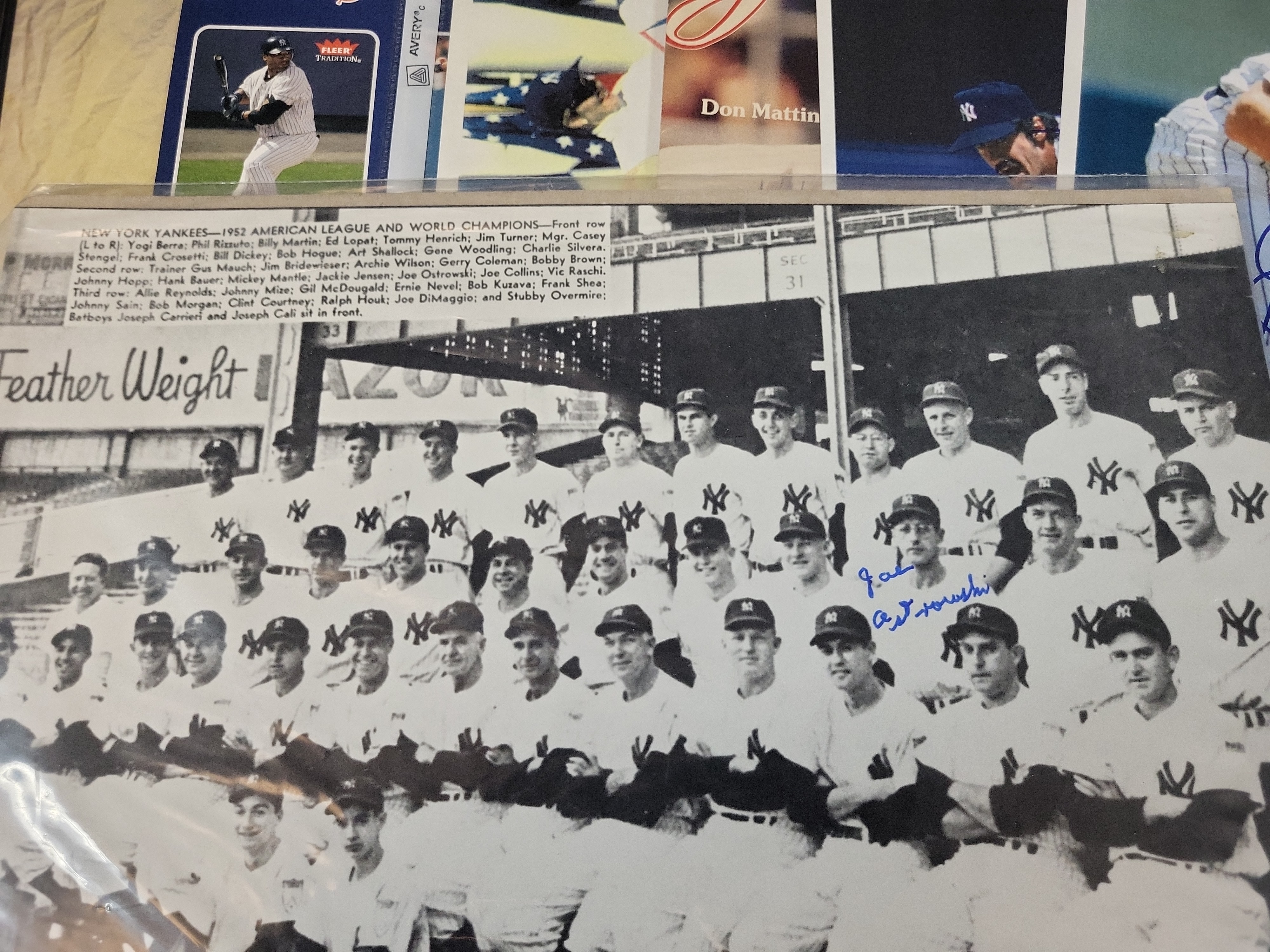 I03041 | A Collection of New York Yankees and Columbus Clippers Baseball Memorabilia Including Autographed Photos and Publications