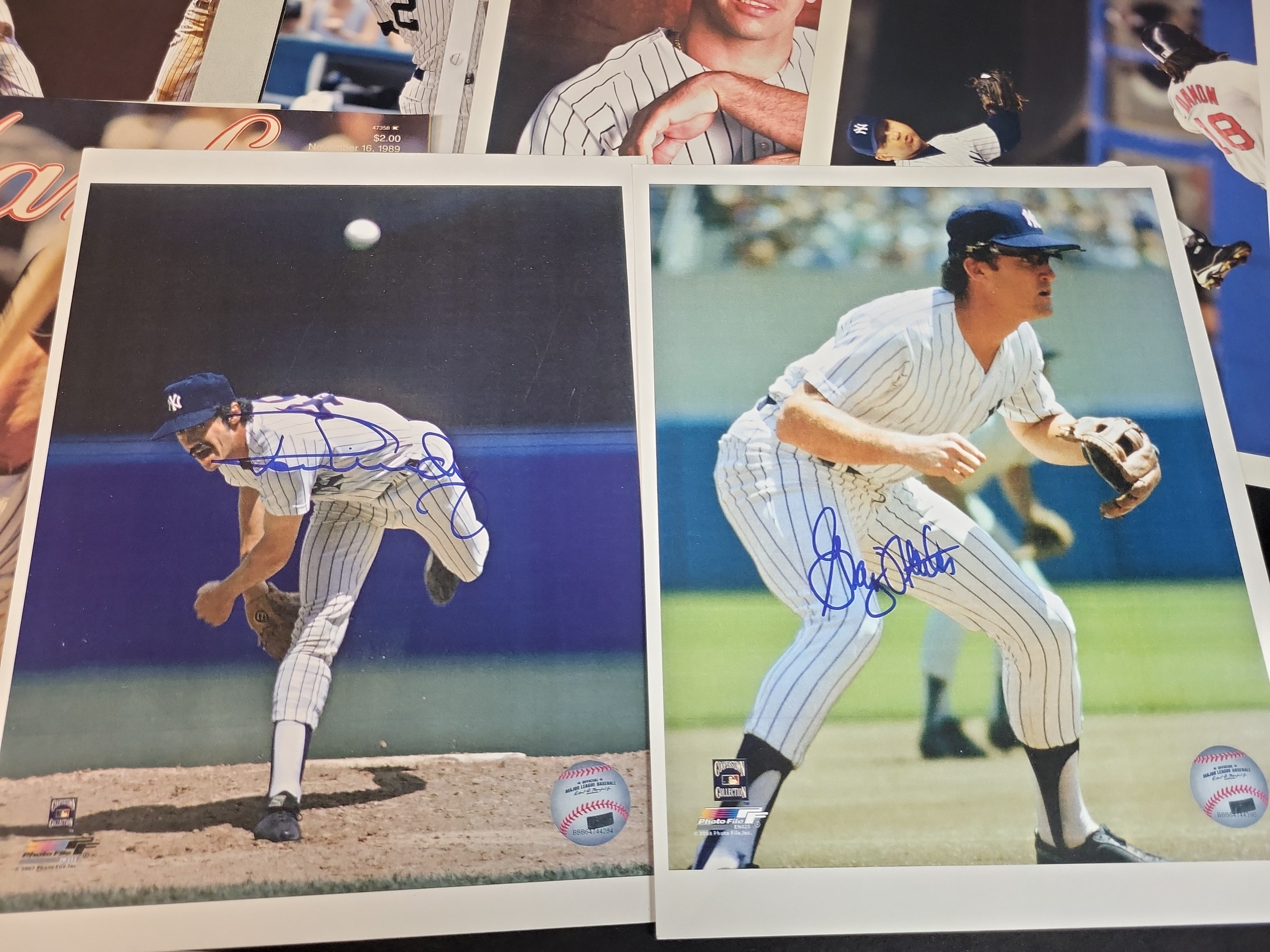 I03041 | A Collection of New York Yankees and Columbus Clippers Baseball Memorabilia Including Autographed Photos and Publications