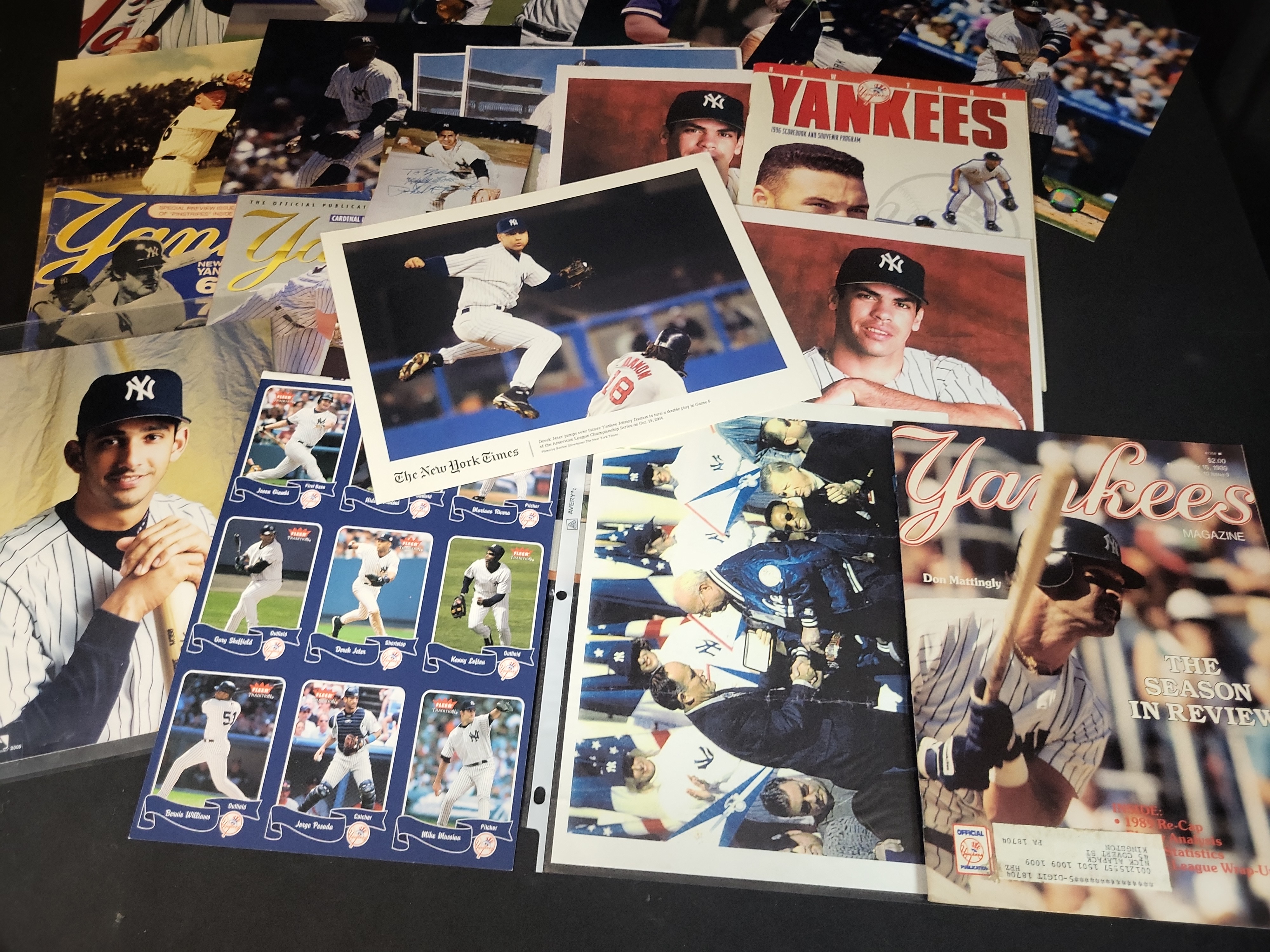 I03041 | A Collection of New York Yankees and Columbus Clippers Baseball Memorabilia Including Autographed Photos and Publications