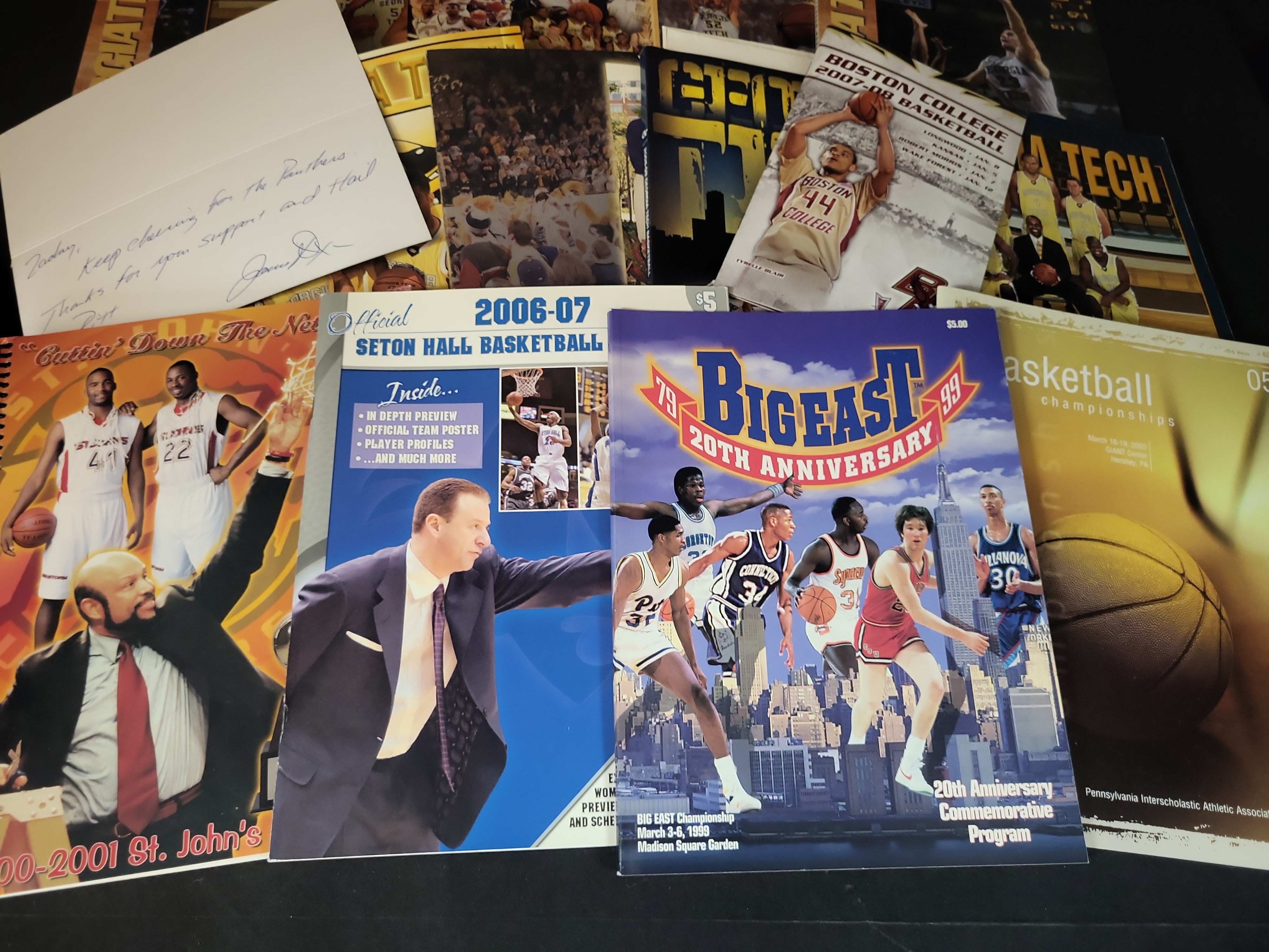 I03049 | A Collection of NCAA Basketball Media Guides, Commemorative Programs, and Autographed Ephemera