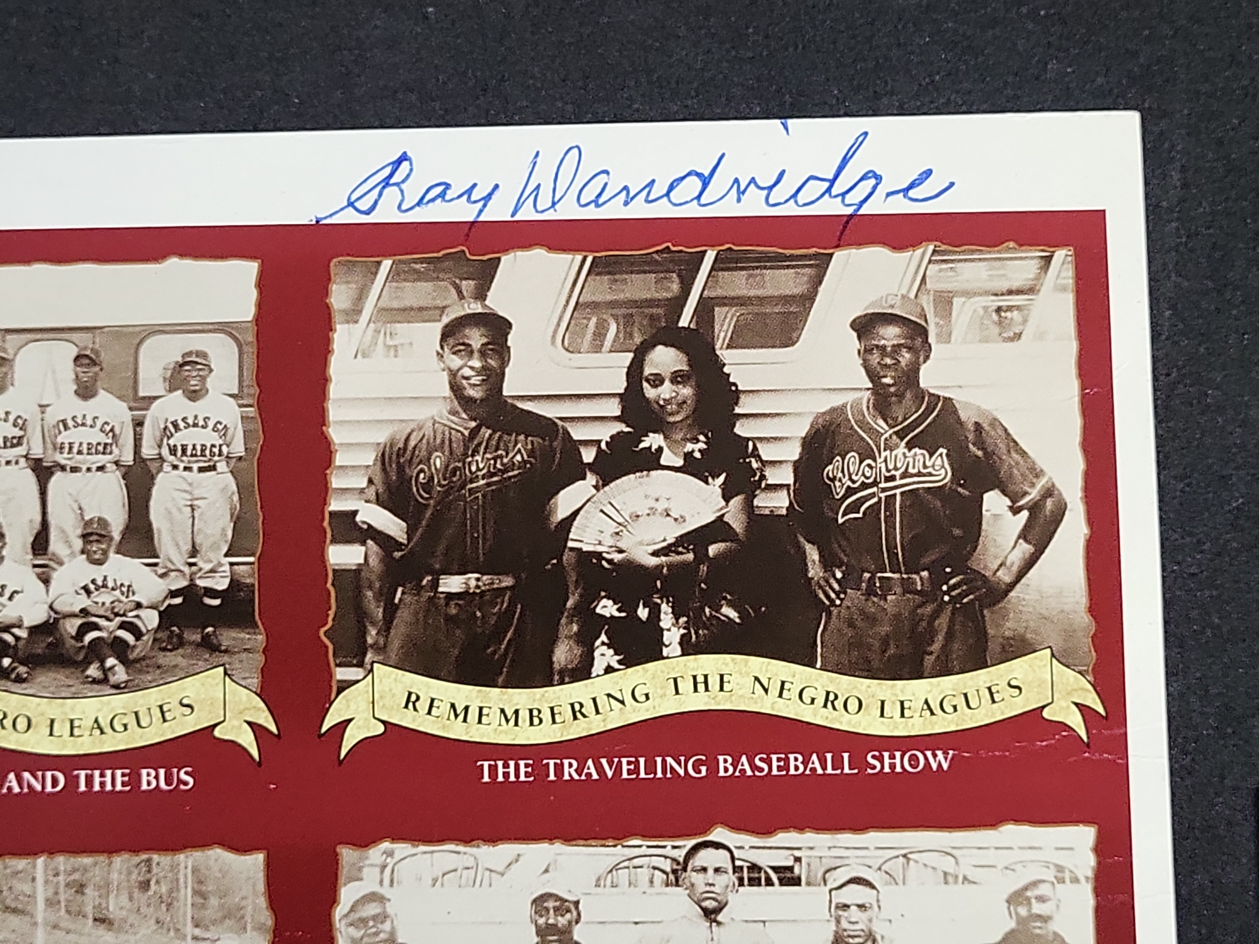 I03310 | Leon Day and Ray Dandridge Dual-Signed Remembering the Negro Leagues Commemorative Sheet with JSA Certification