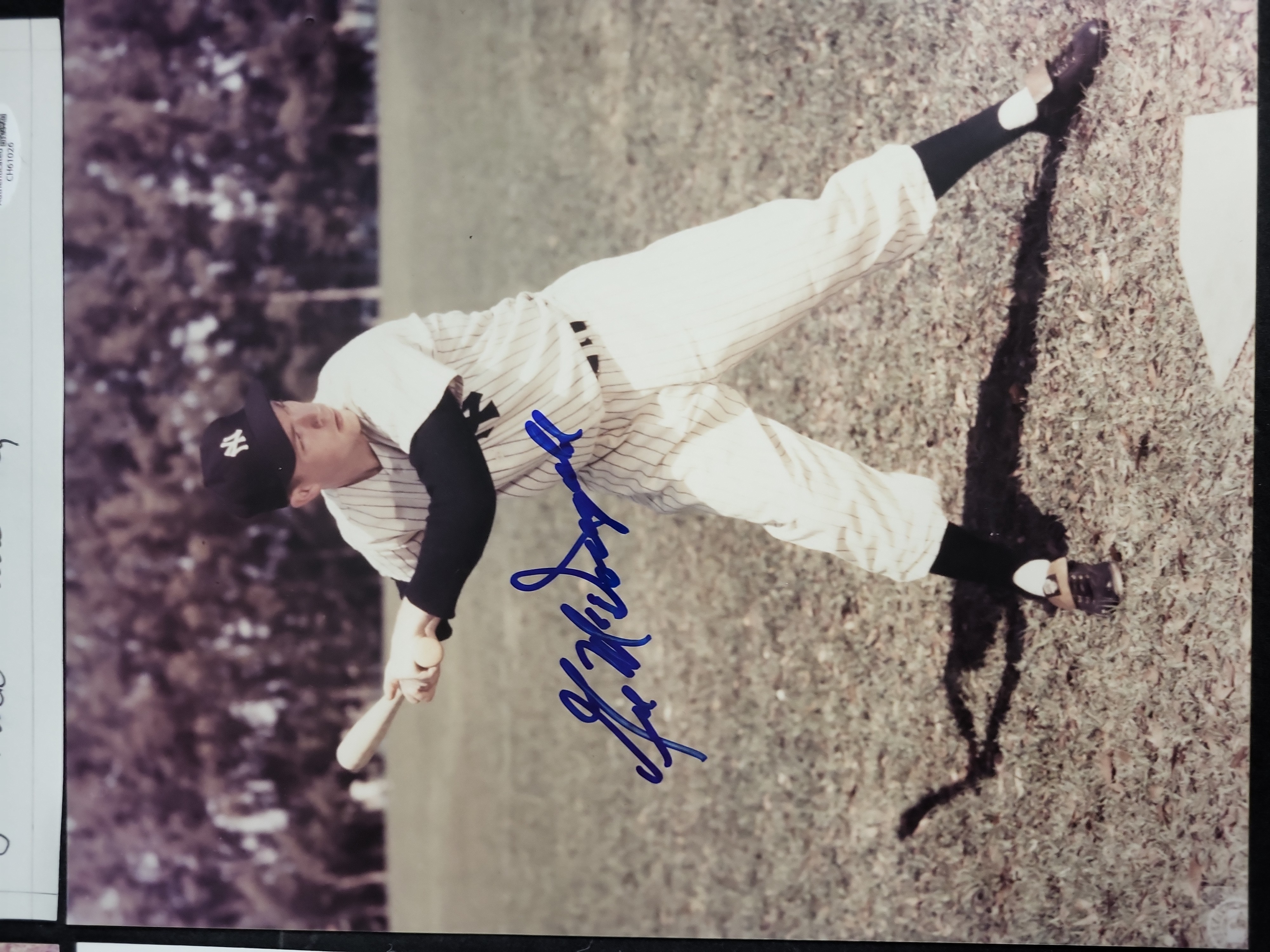 I03409 | A Collection of Four Autographed Baseball Photographs and Memorabilia Items Including Phil Rizzuto