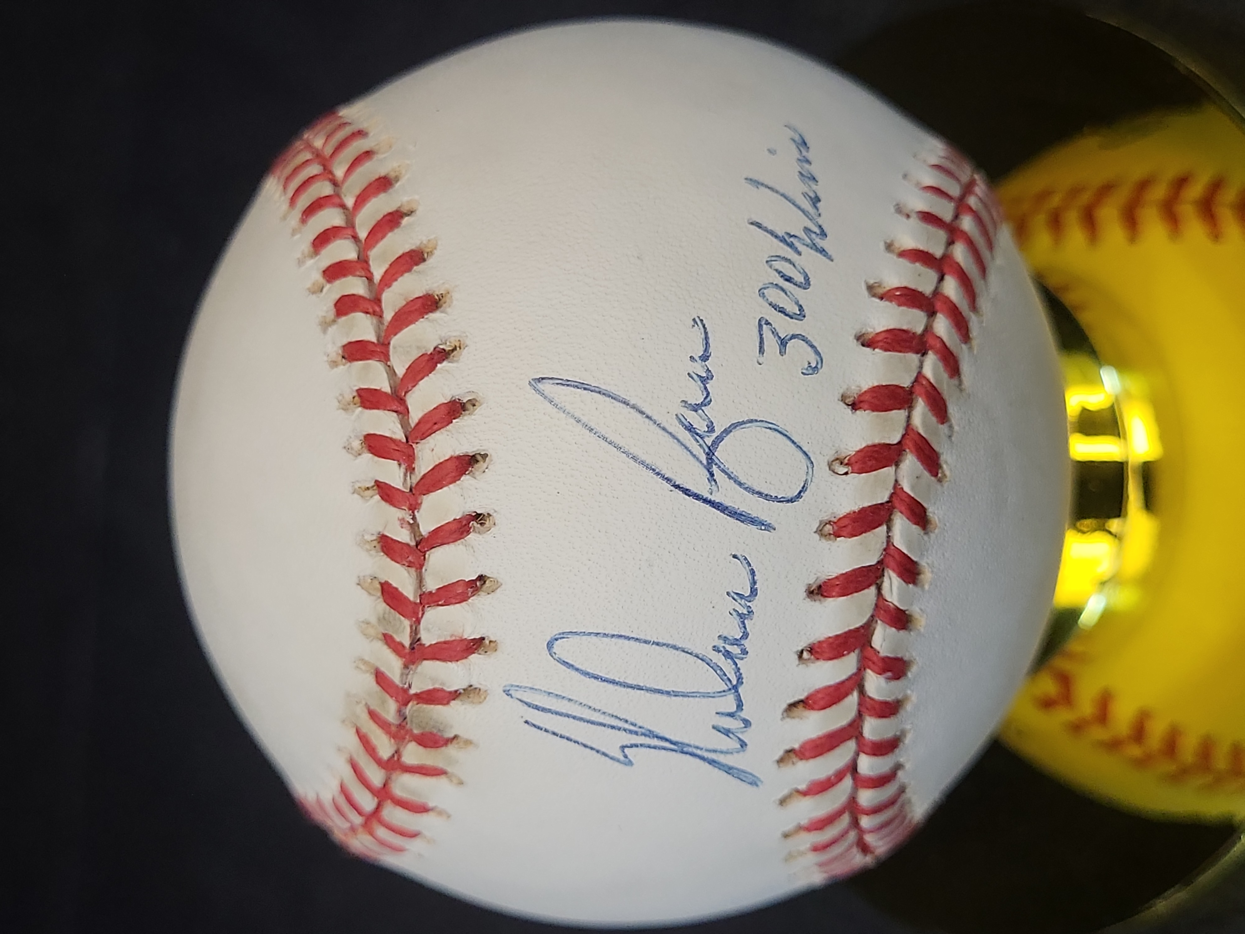 I03462 | Nolan Ryan Signed Rawlings Official American League Baseball with 300 Wins Inscription and JSA Authentication