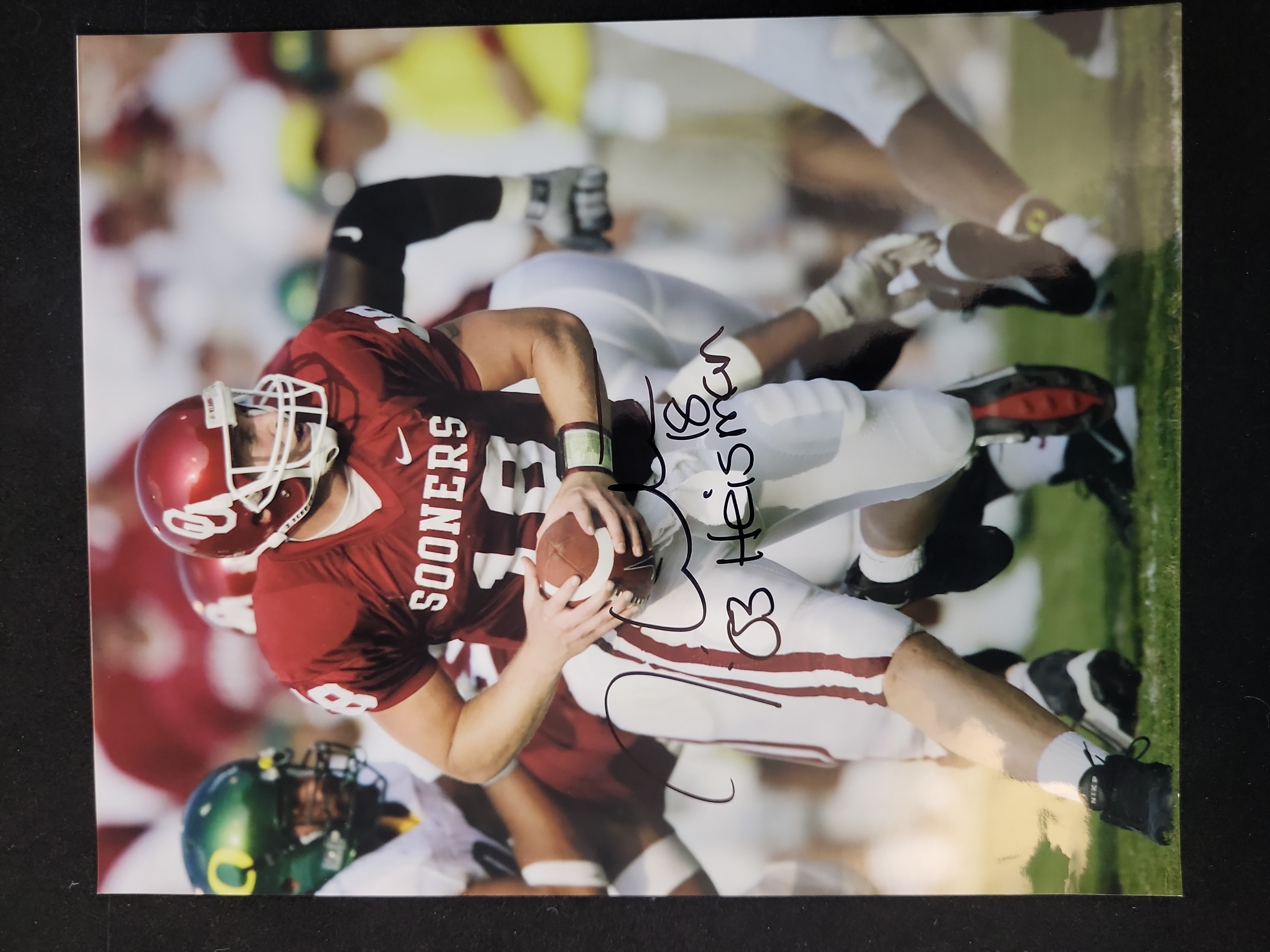 I01455 | Collection of Five University of Oklahoma and University of Nebraska Heisman Trophy Winners Autographed 8x10 Photographs