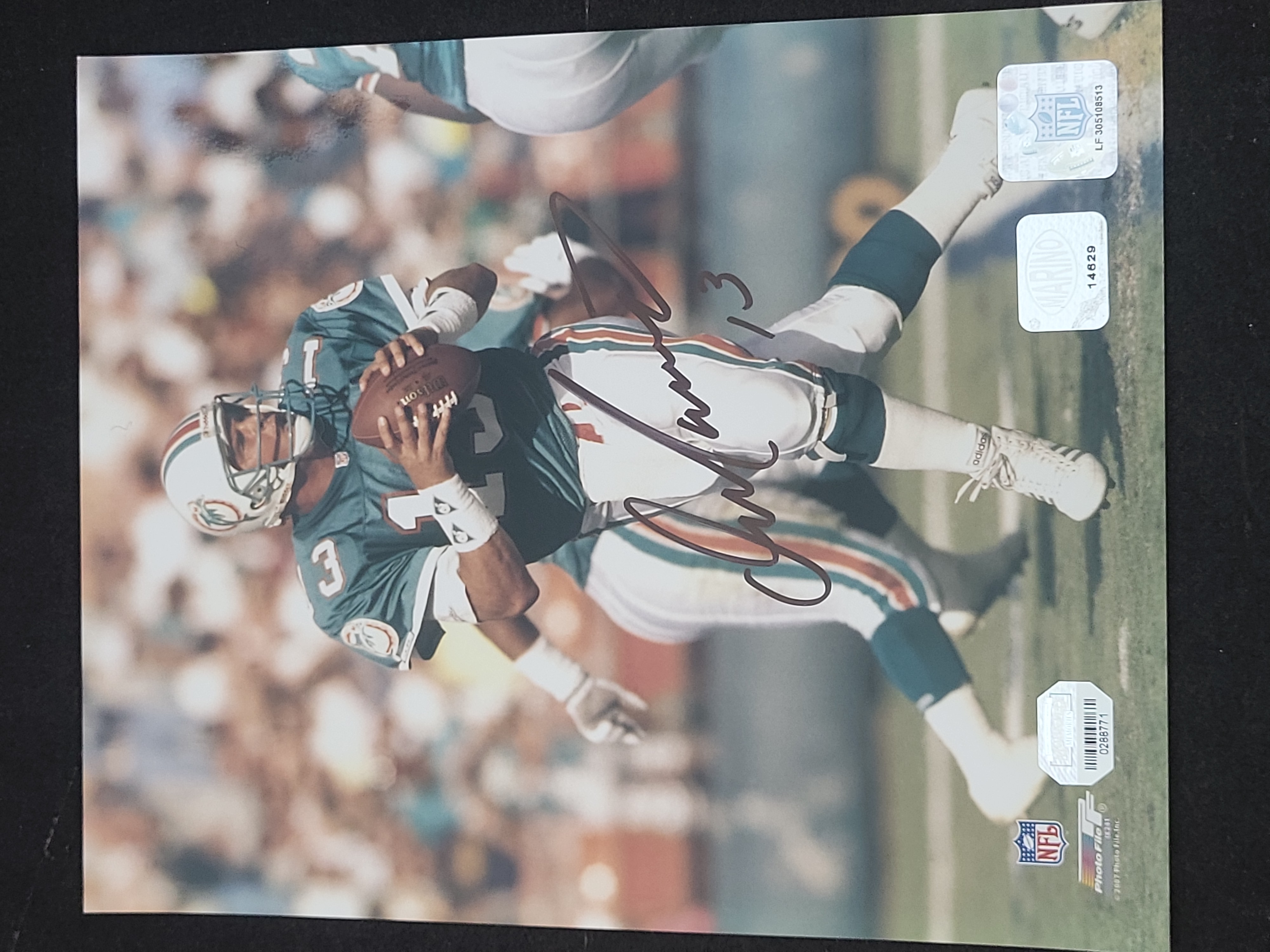 I03867 | Dan Marino Autographed 8x10 Miami Dolphins Color Photograph with Authentication