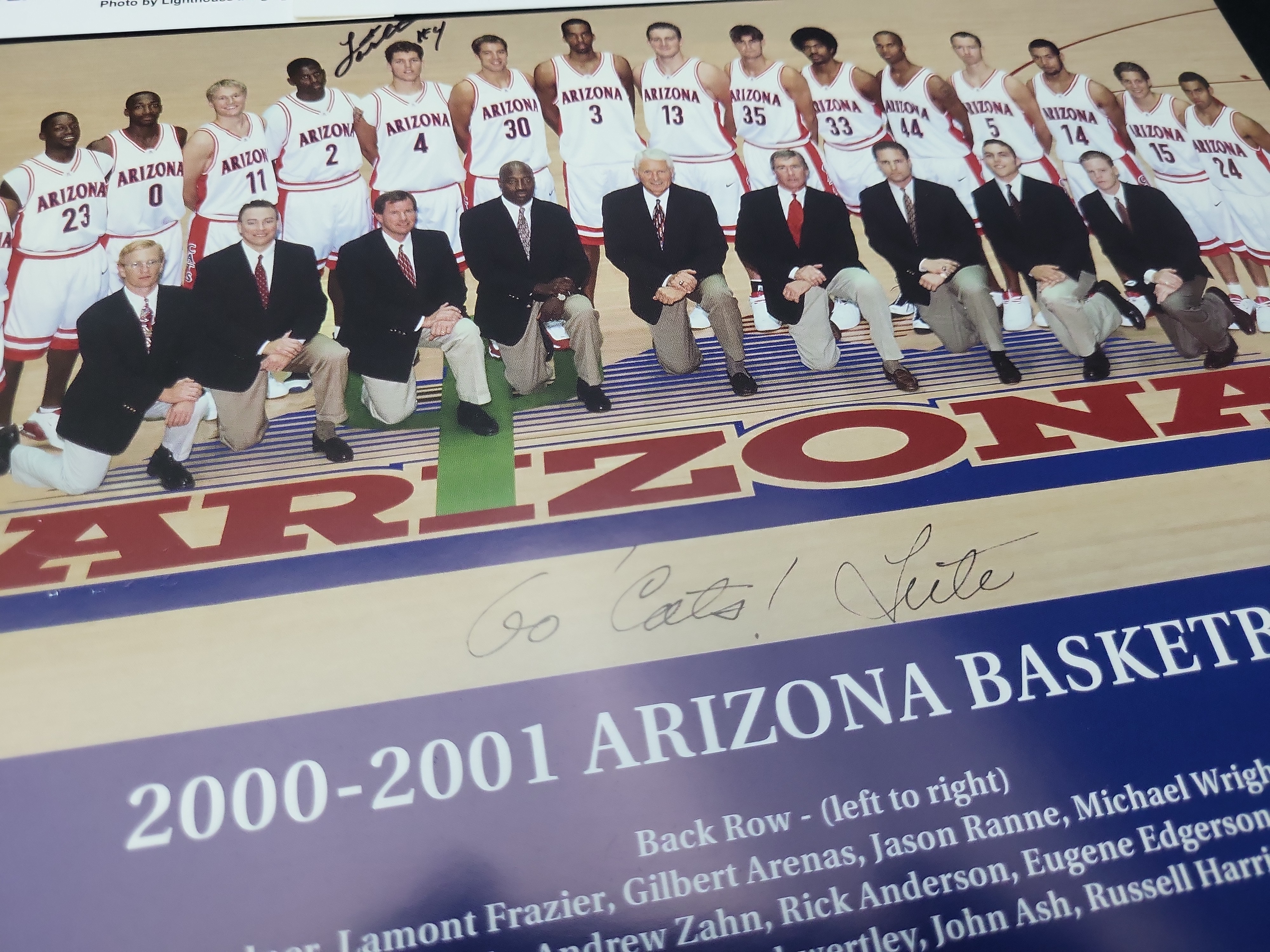 I03009 | A Collection of Autographed NCAA Basketball Photographs and Memorabilia Including Notre Dame Arizona and Syracuse