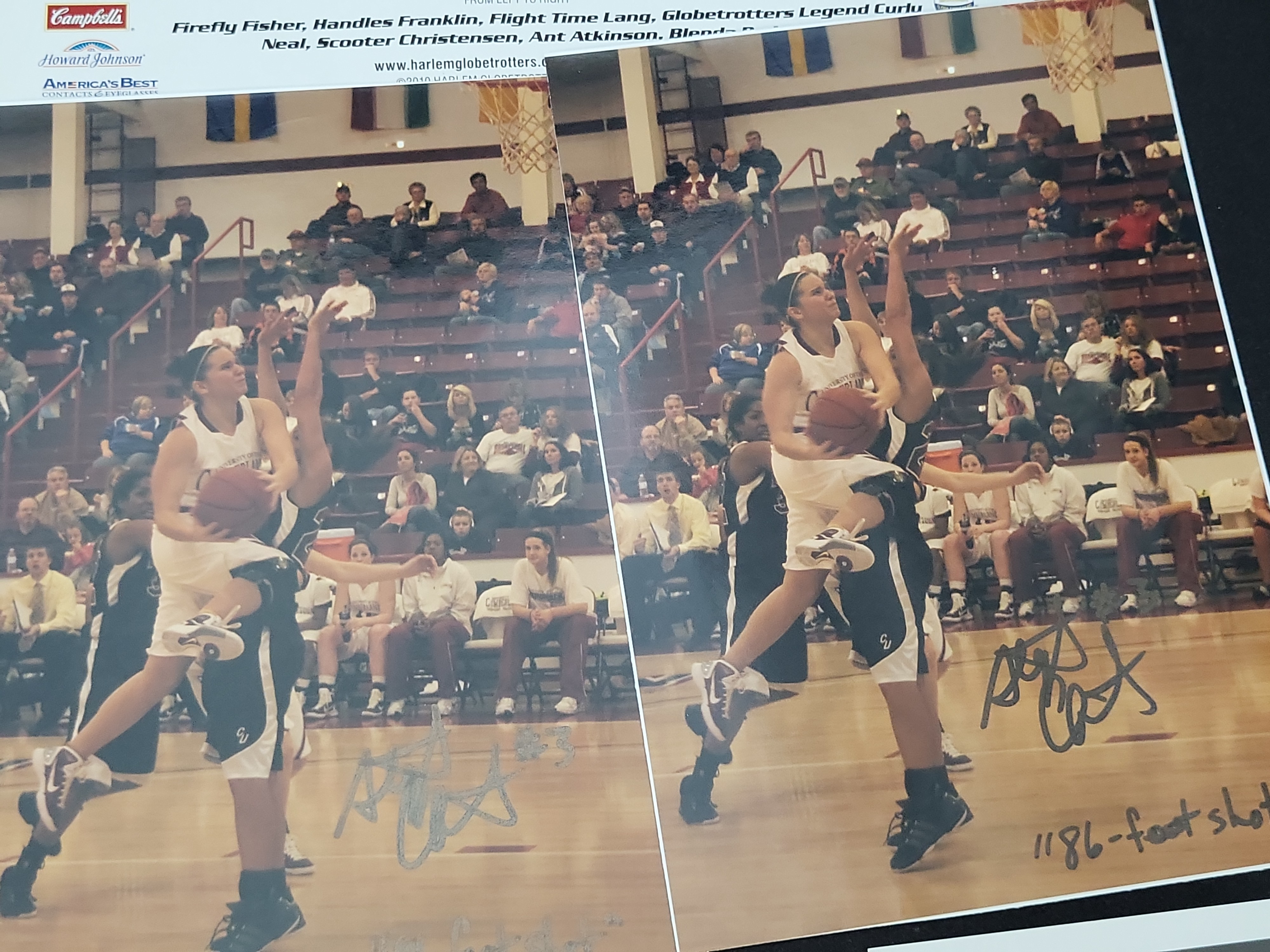 I03010 | A Collection of Autographed Basketball Photographs and Memorabilia Including WNBA NCAA and Harlem Globetrotters
