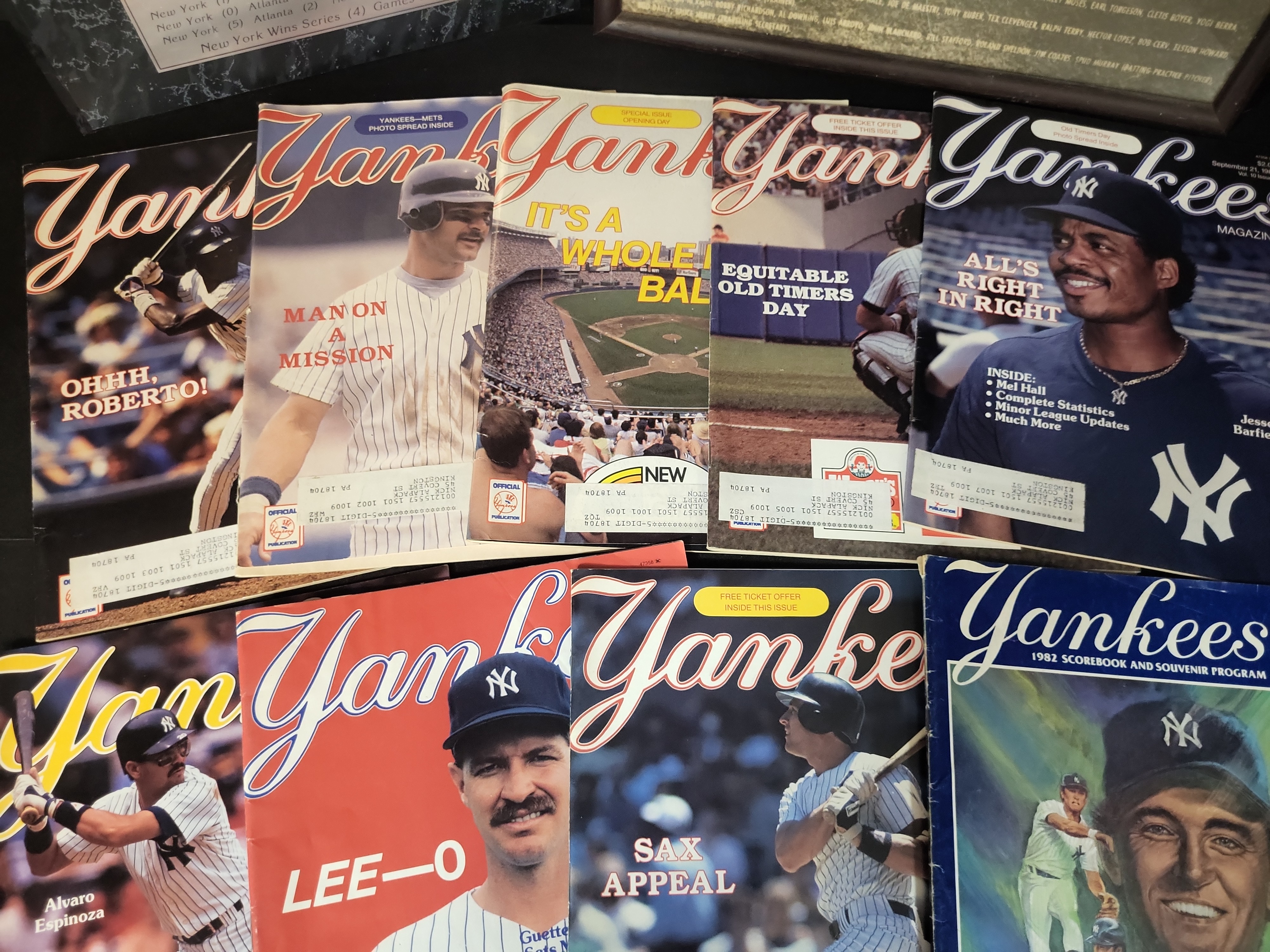 I03048 | Collection of New York Yankees Baseball Memorabilia Including Framed Photos, Magazines, and Books
