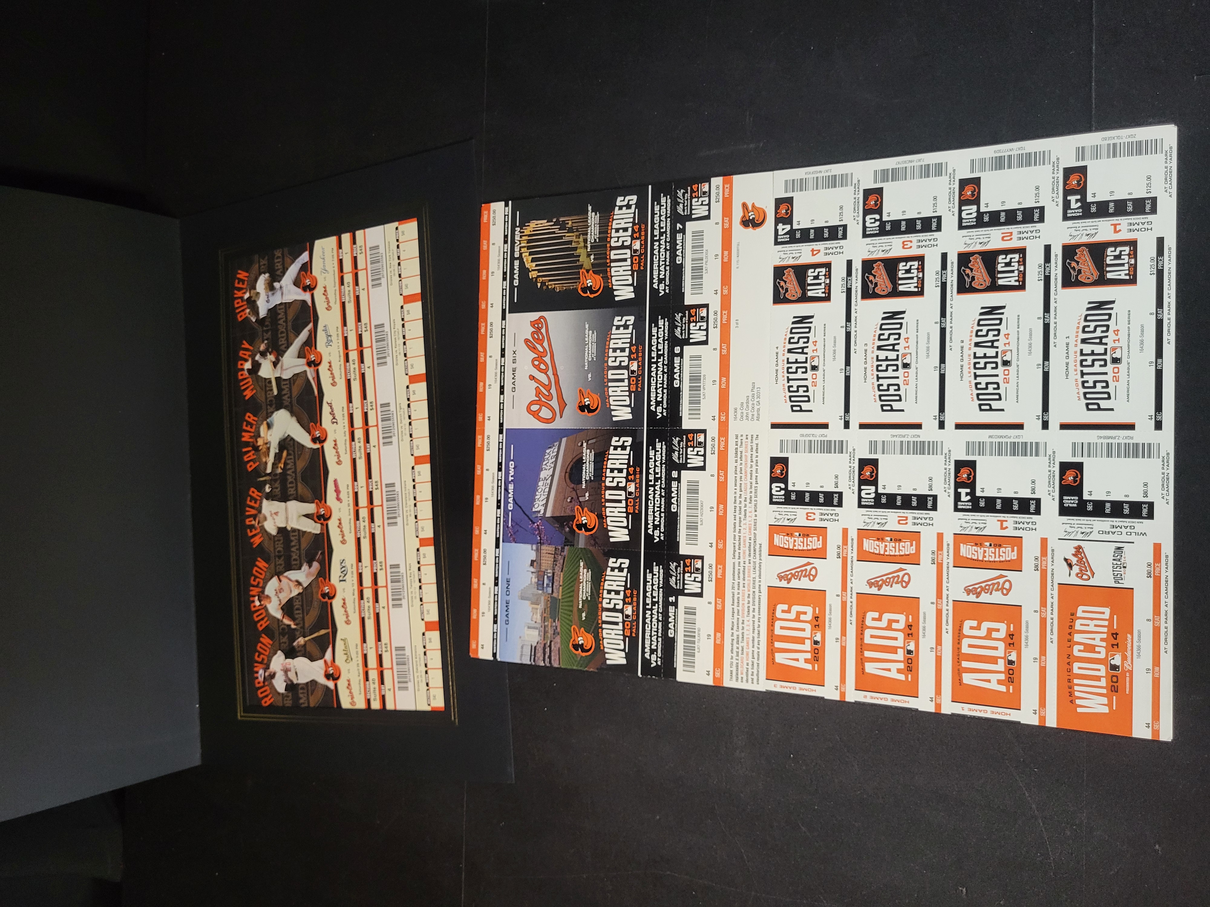 I03267 | A Collection of Baltimore Orioles Commemorative and Postseason Ticket Ephemera