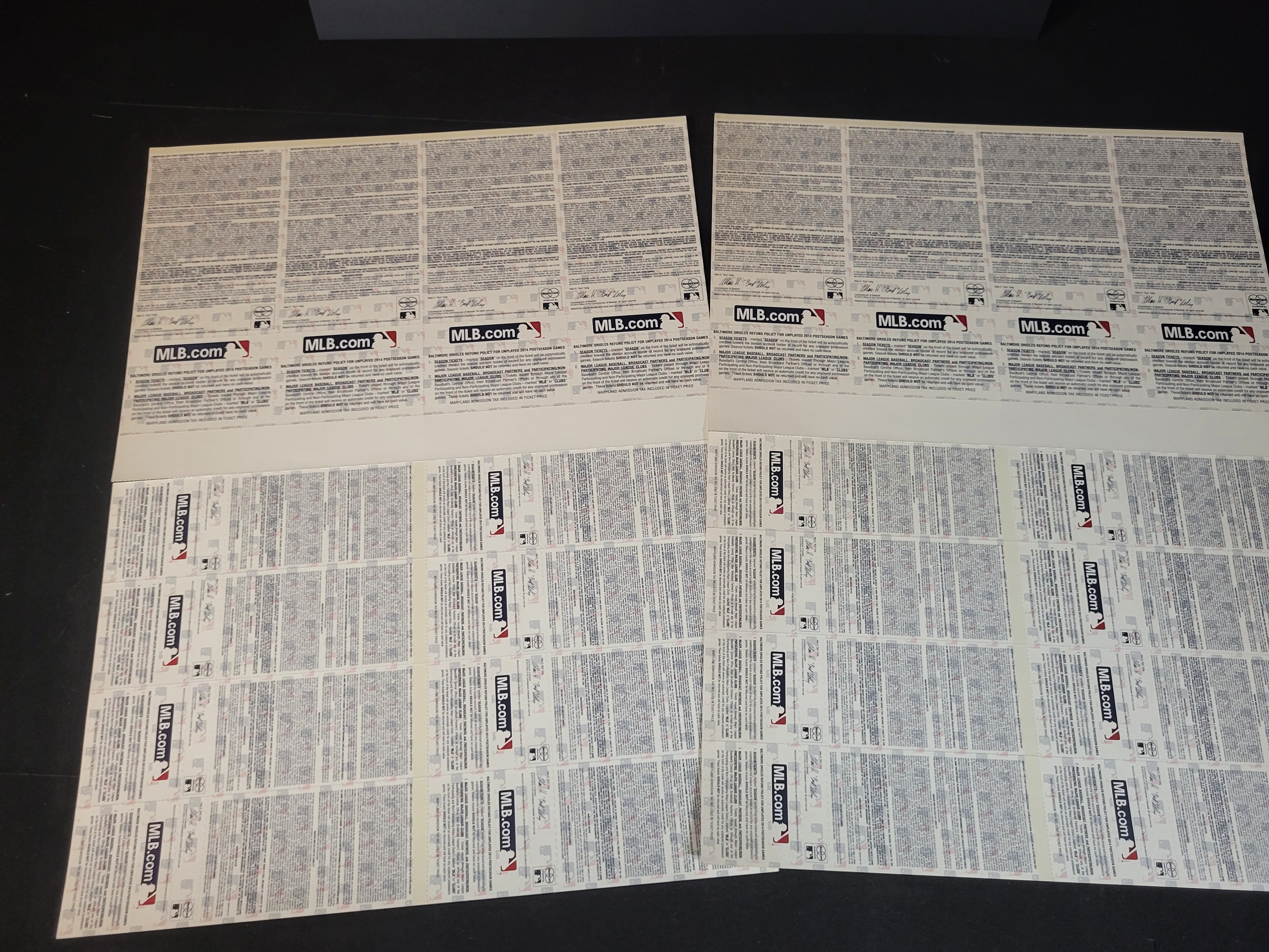 I03267 | A Collection of Baltimore Orioles Commemorative and Postseason Ticket Ephemera