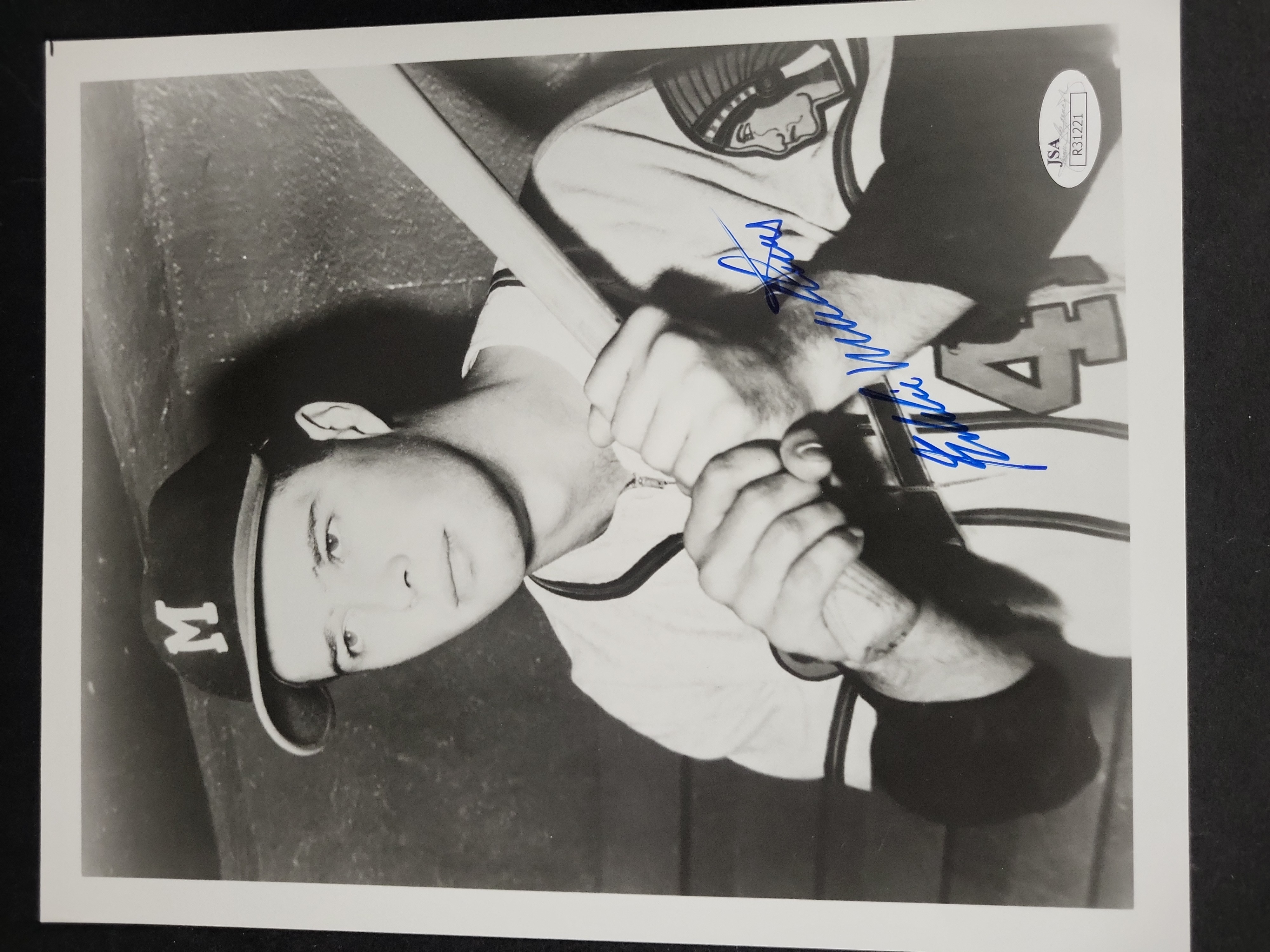 I03415 | Eddie Mathews Milwaukee Braves Autographed 8x10 Photograph with JSA Authentication