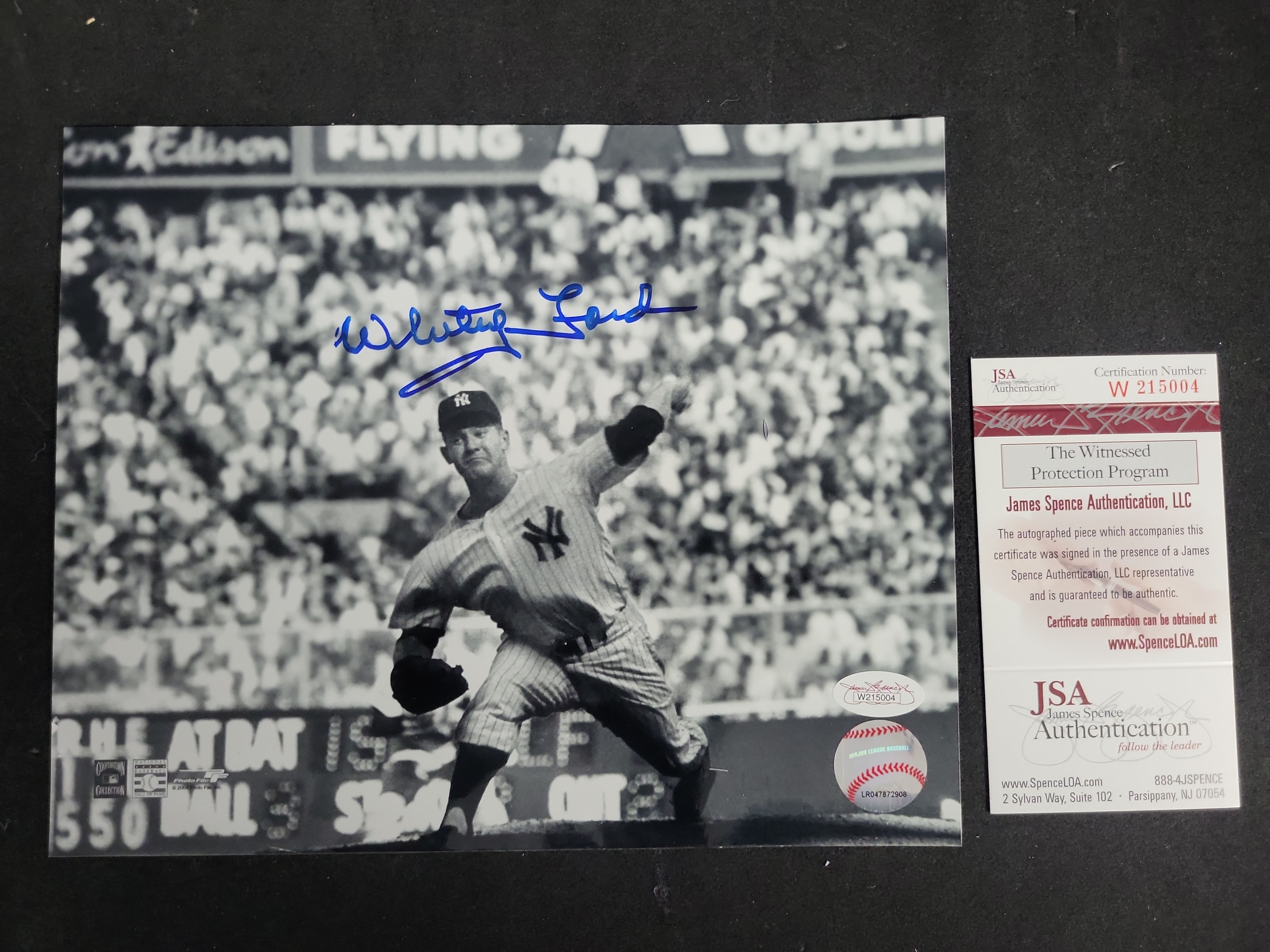 I03416 | Whitey Ford New York Yankees Autographed 8x10 Photograph with JSA and MLB Authentication