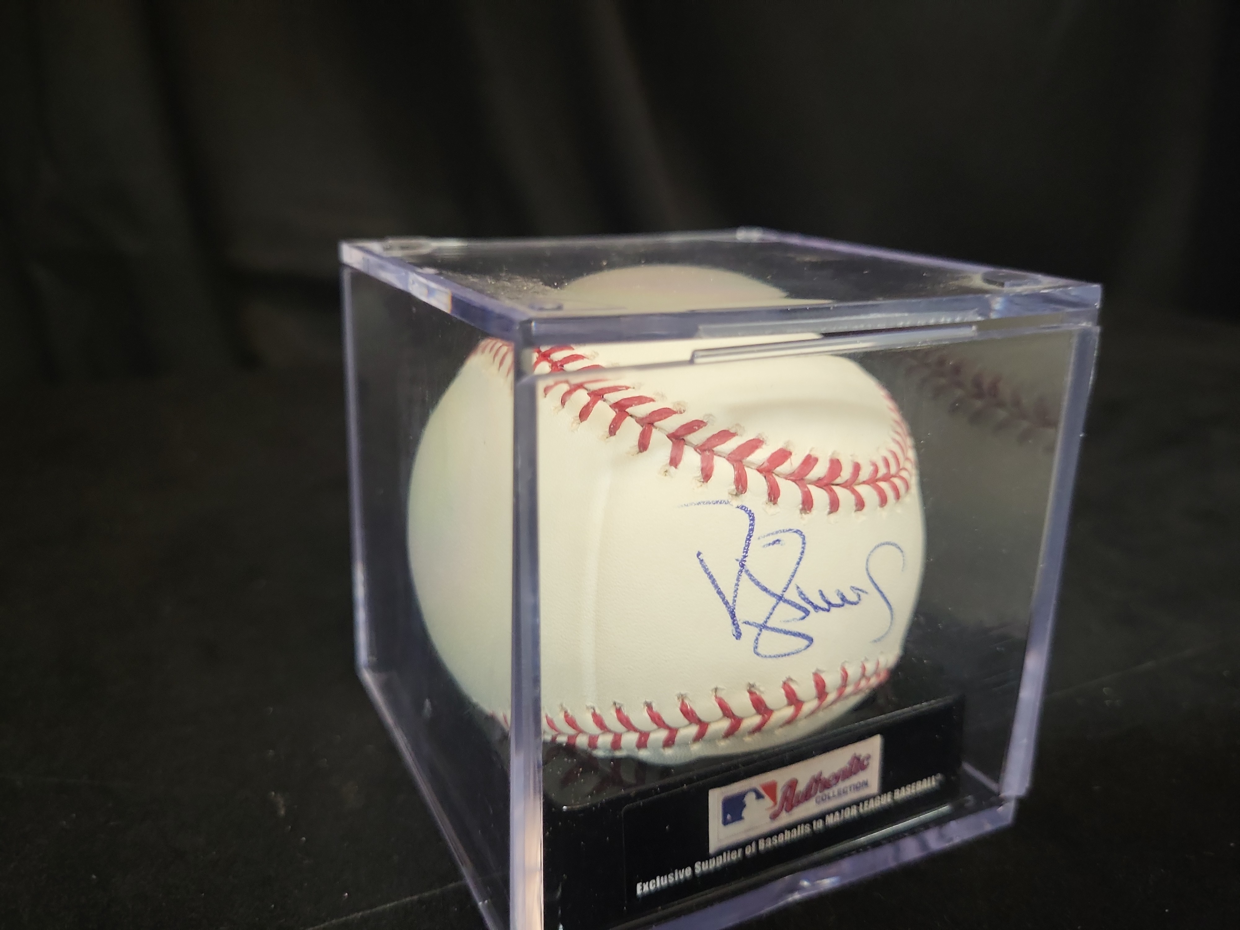 I03071 | Corbin Burnes Autographed Rawlings Official Major League Baseball in Display Case