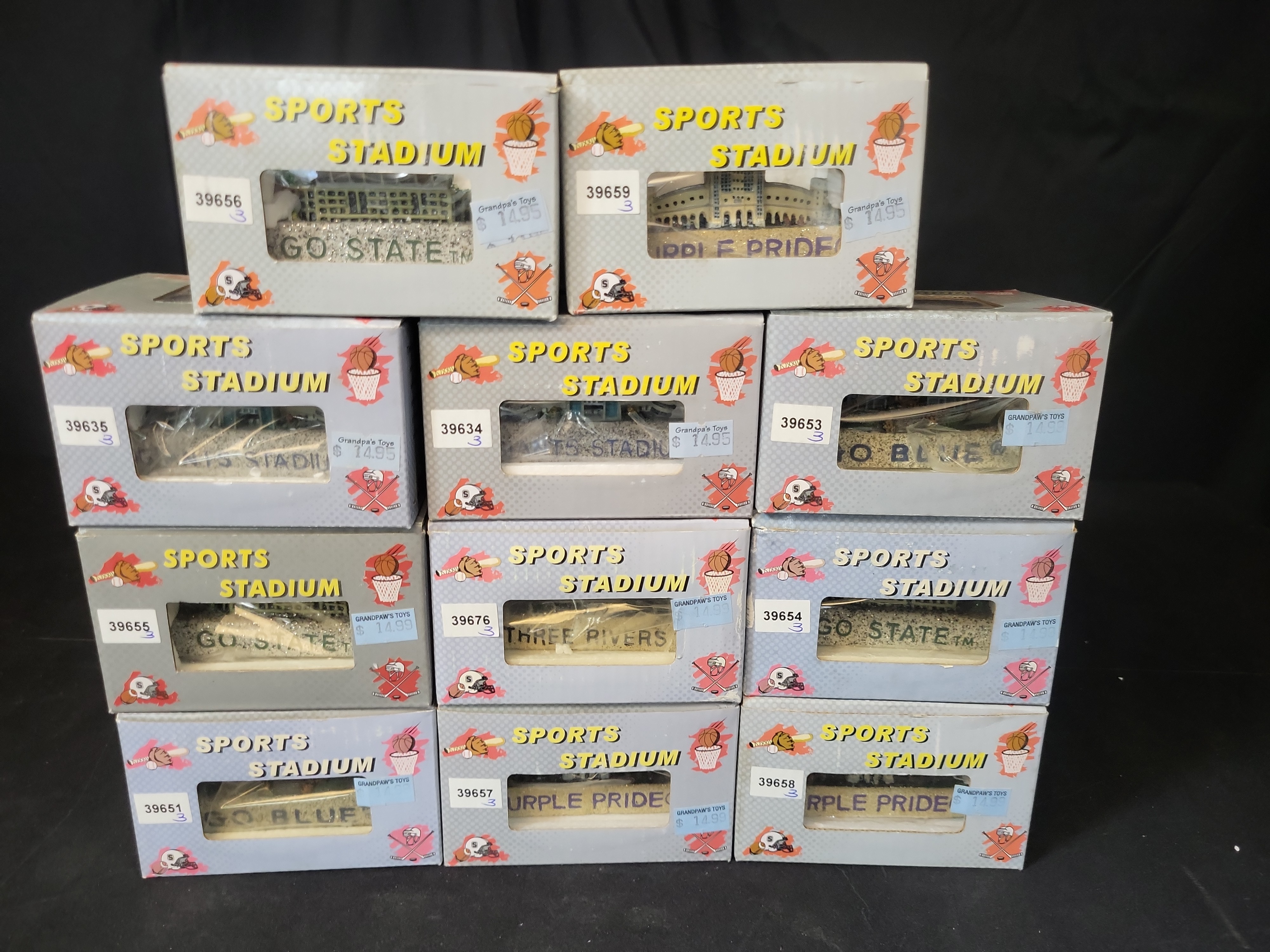 I03236 | An Assortment of Sports Collectors Guild Sports Stadium Miniature Replicas